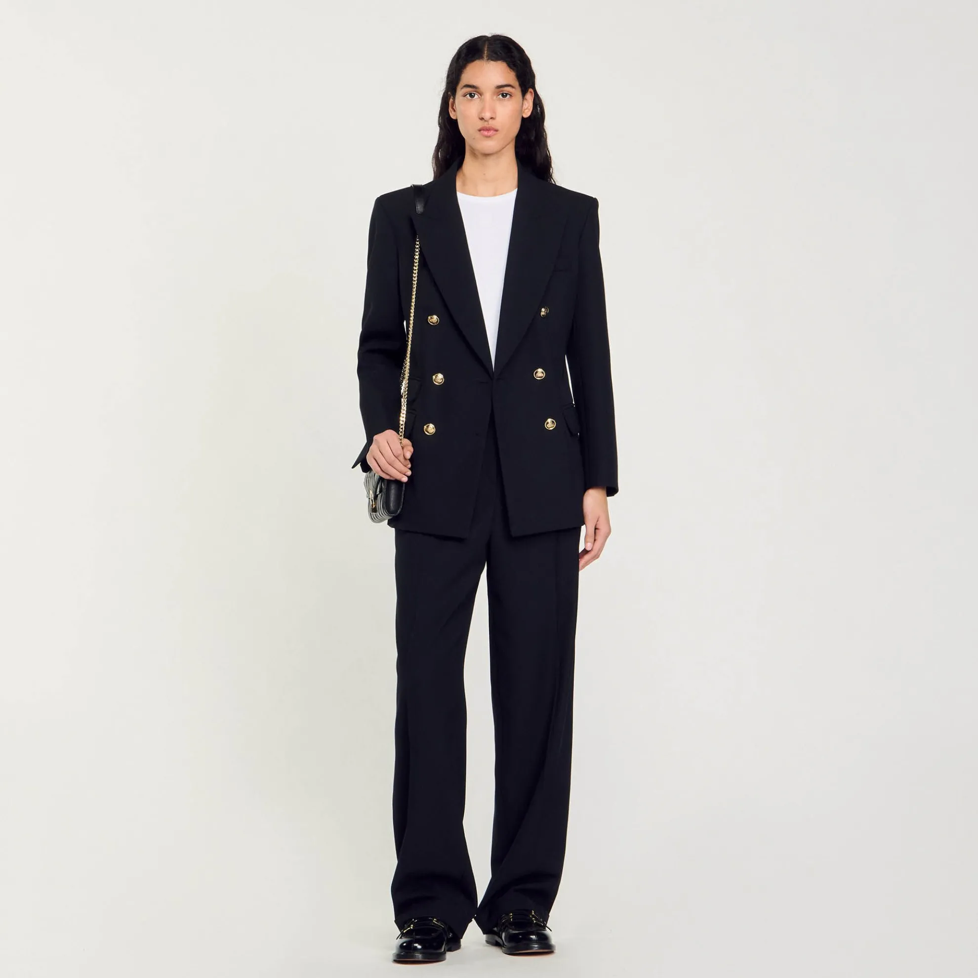 Blazer Met Gekruiste Knoopsluiting