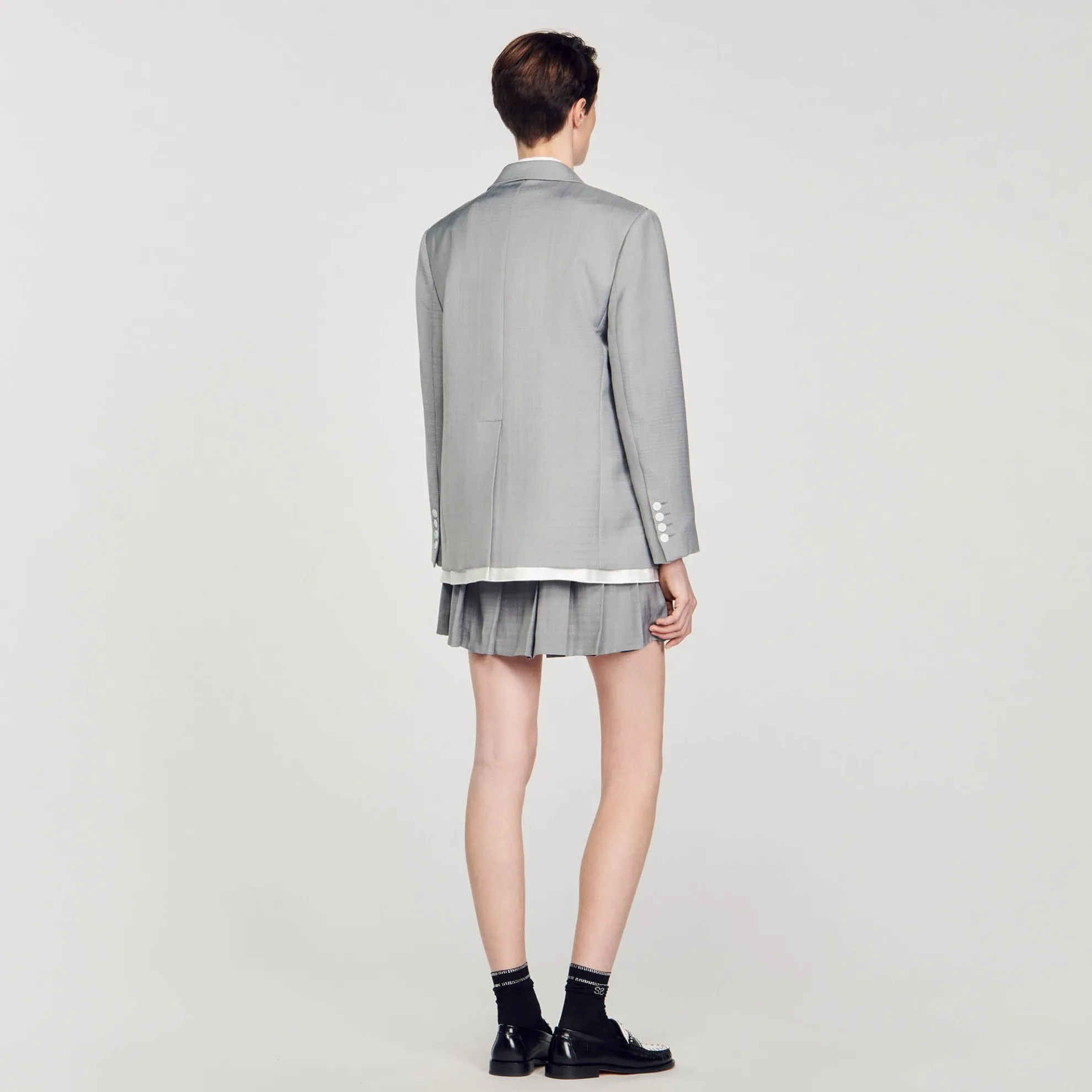 Blazer Met Satijnen Details