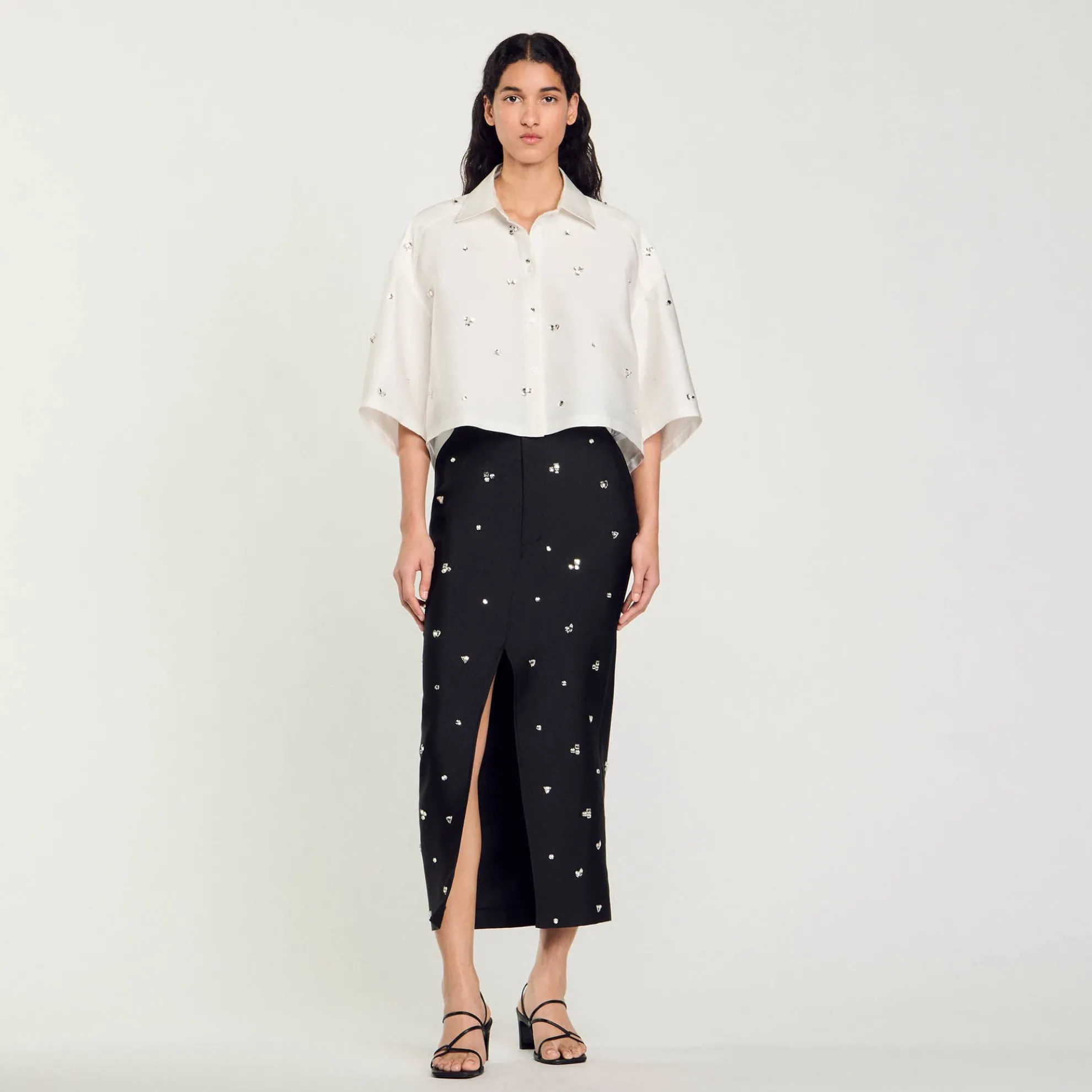 Blouse Versierd Met Stras