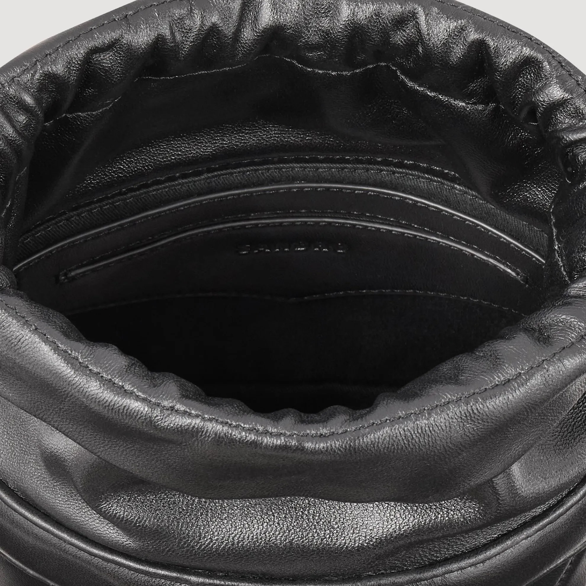 Buckettas Le Bonbon Leer Gewatteerd