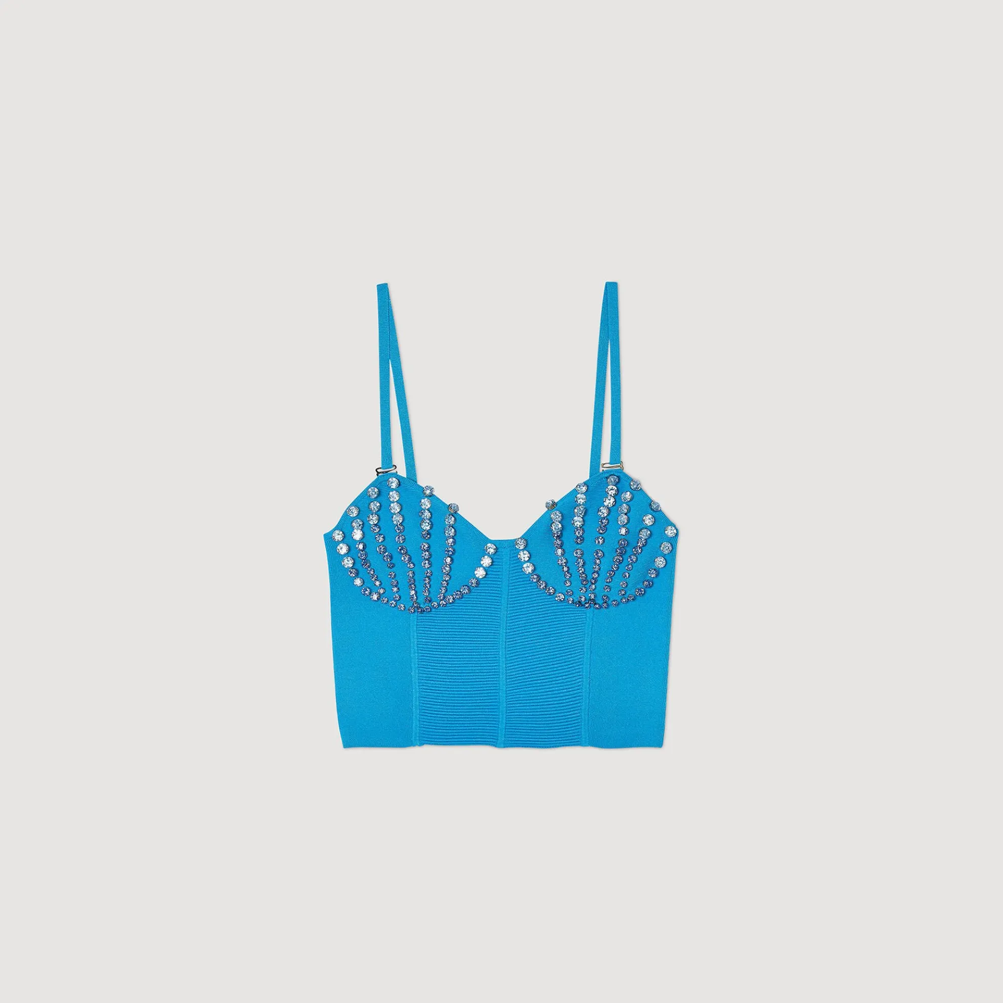 Bustier Top Met Stras Schelpen