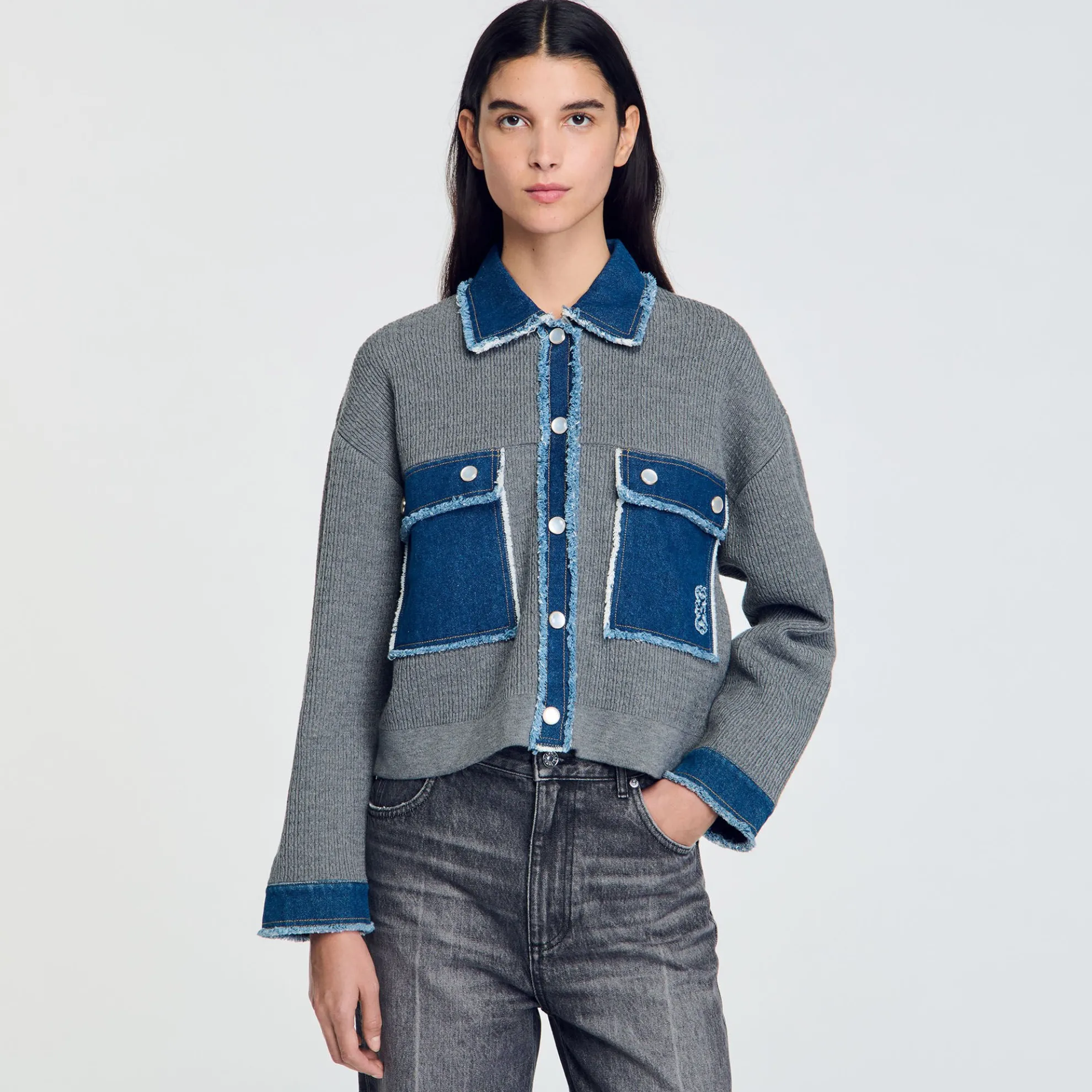 Cardicoat Gebreid En Jeans