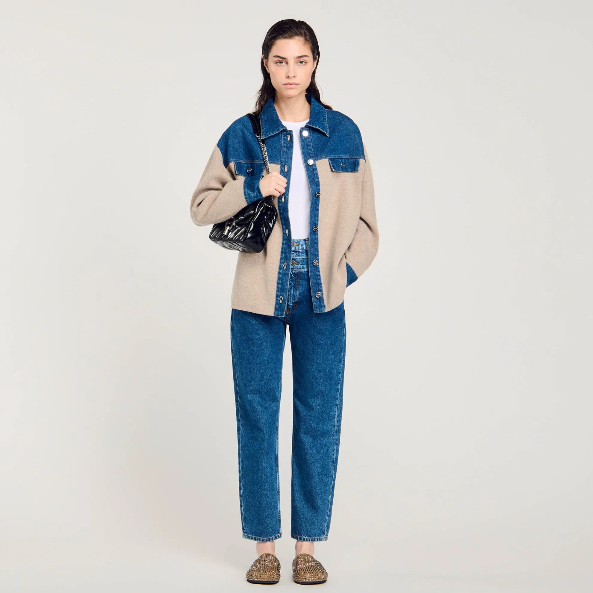 Cardicoat Gebreid En Jeans