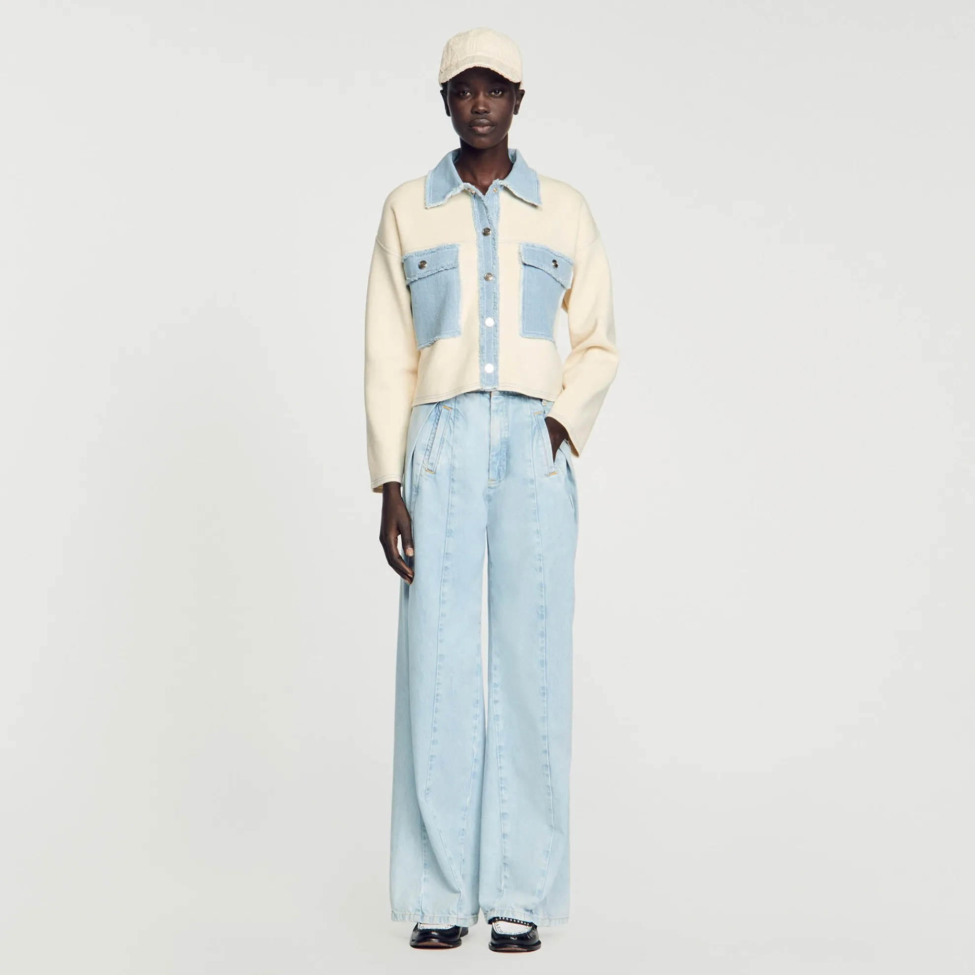 Cardicoat Oversized Van Twee Stoffen