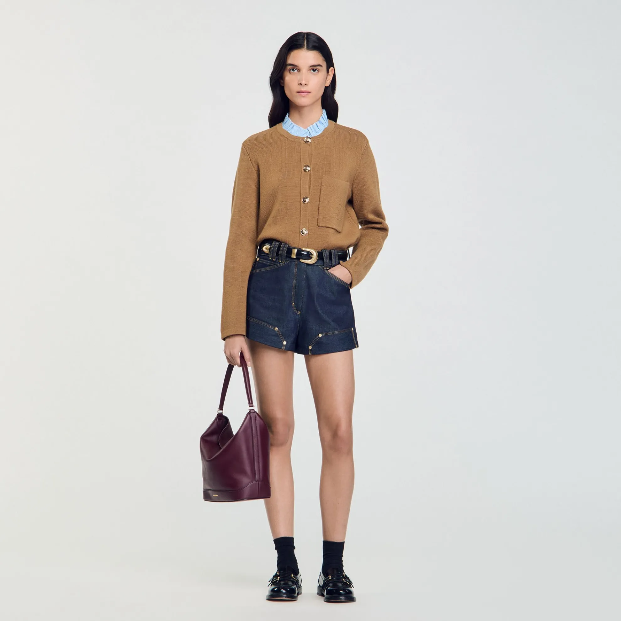 Cardigan Met Ruchekraag