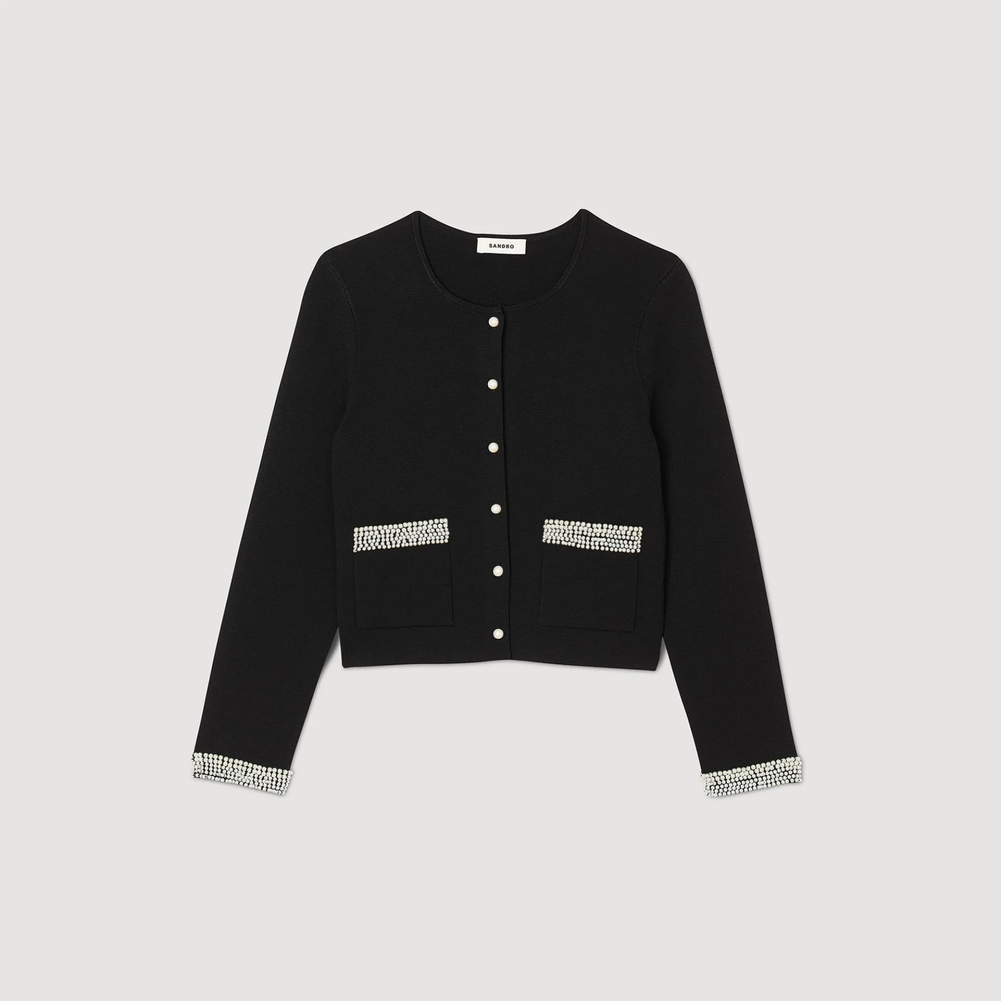 Cardigan Vest Met Parels