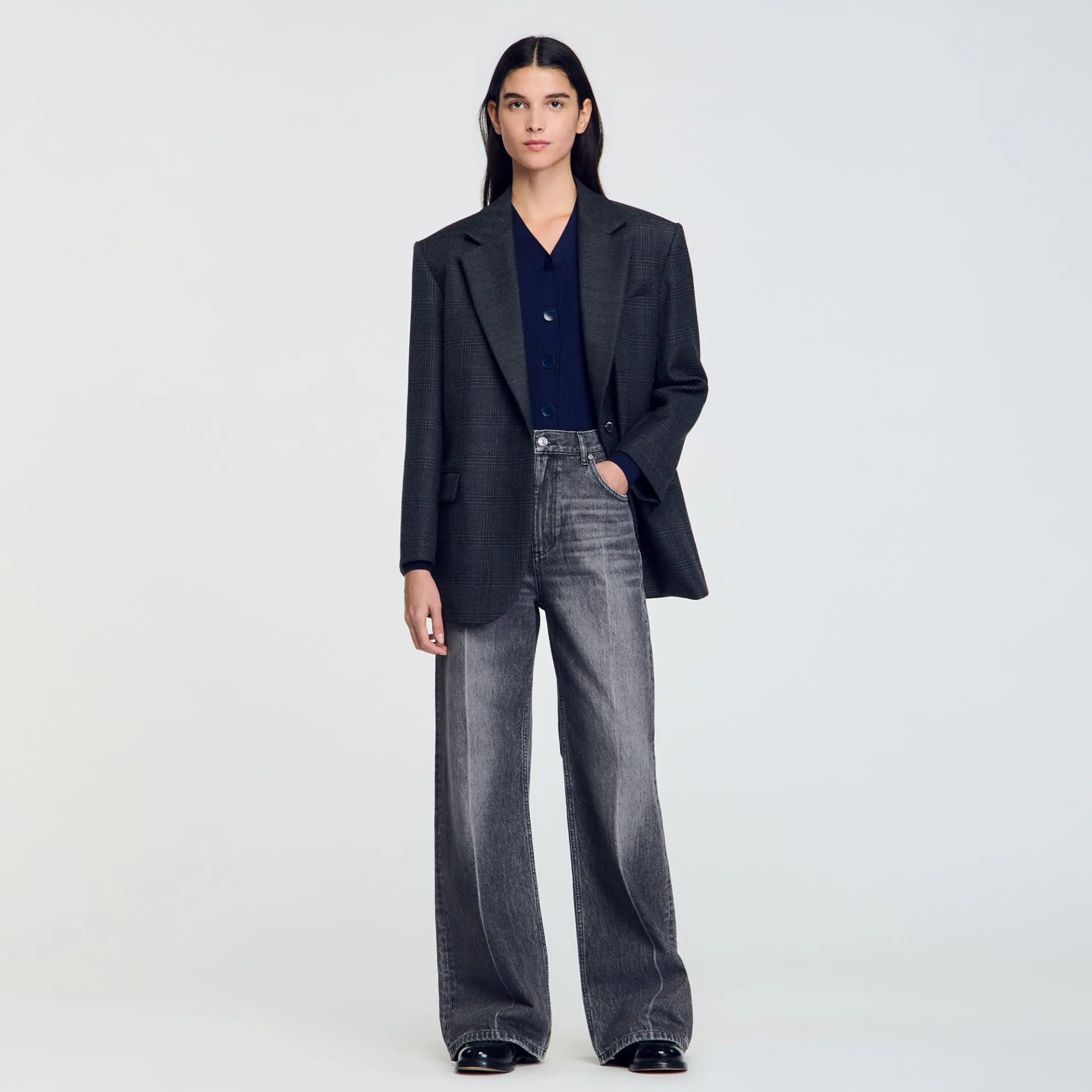 Cardigan Vest Ribgebreid