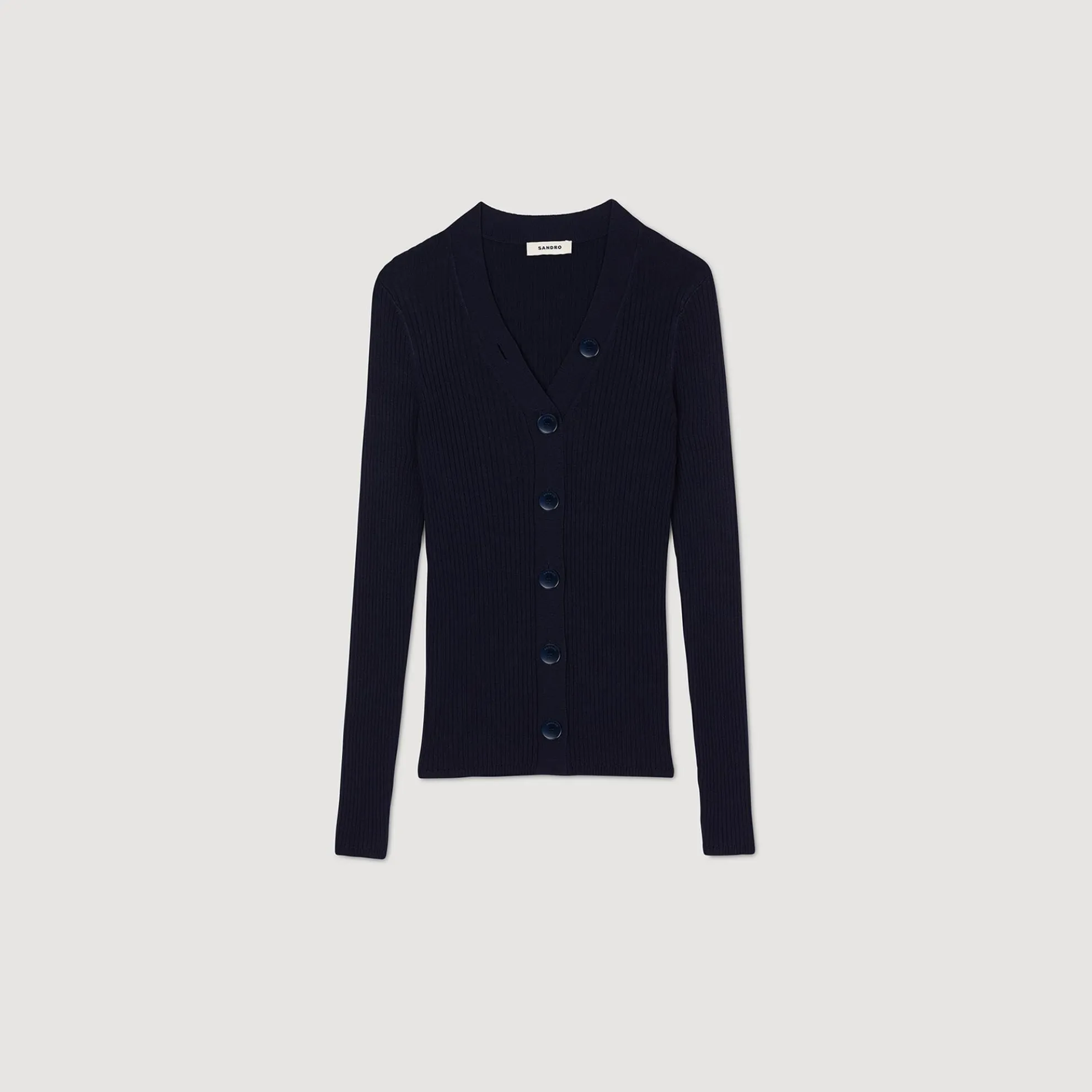 Cardigan Vest Ribgebreid