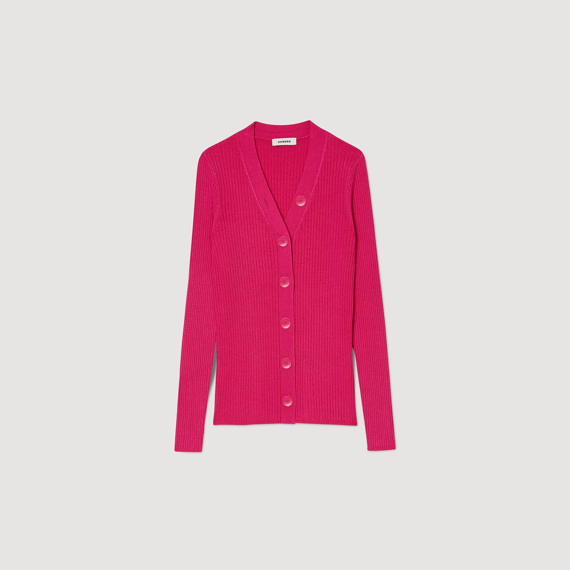 Cardigan Vest Ribgebreid