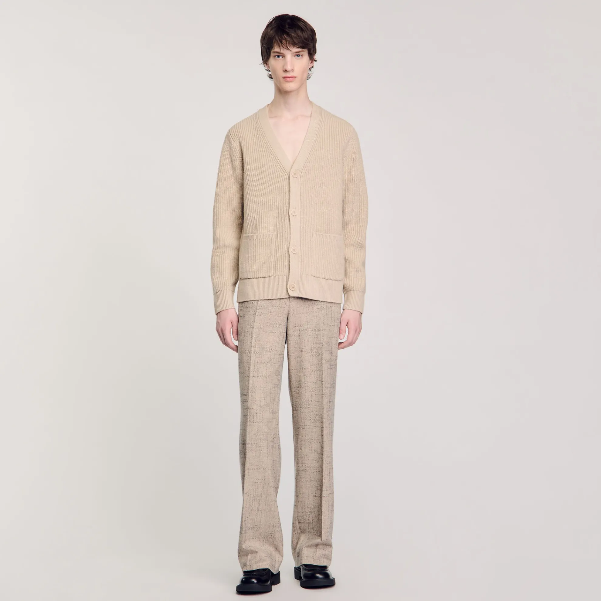 Cardigan Vest Ribgebreid