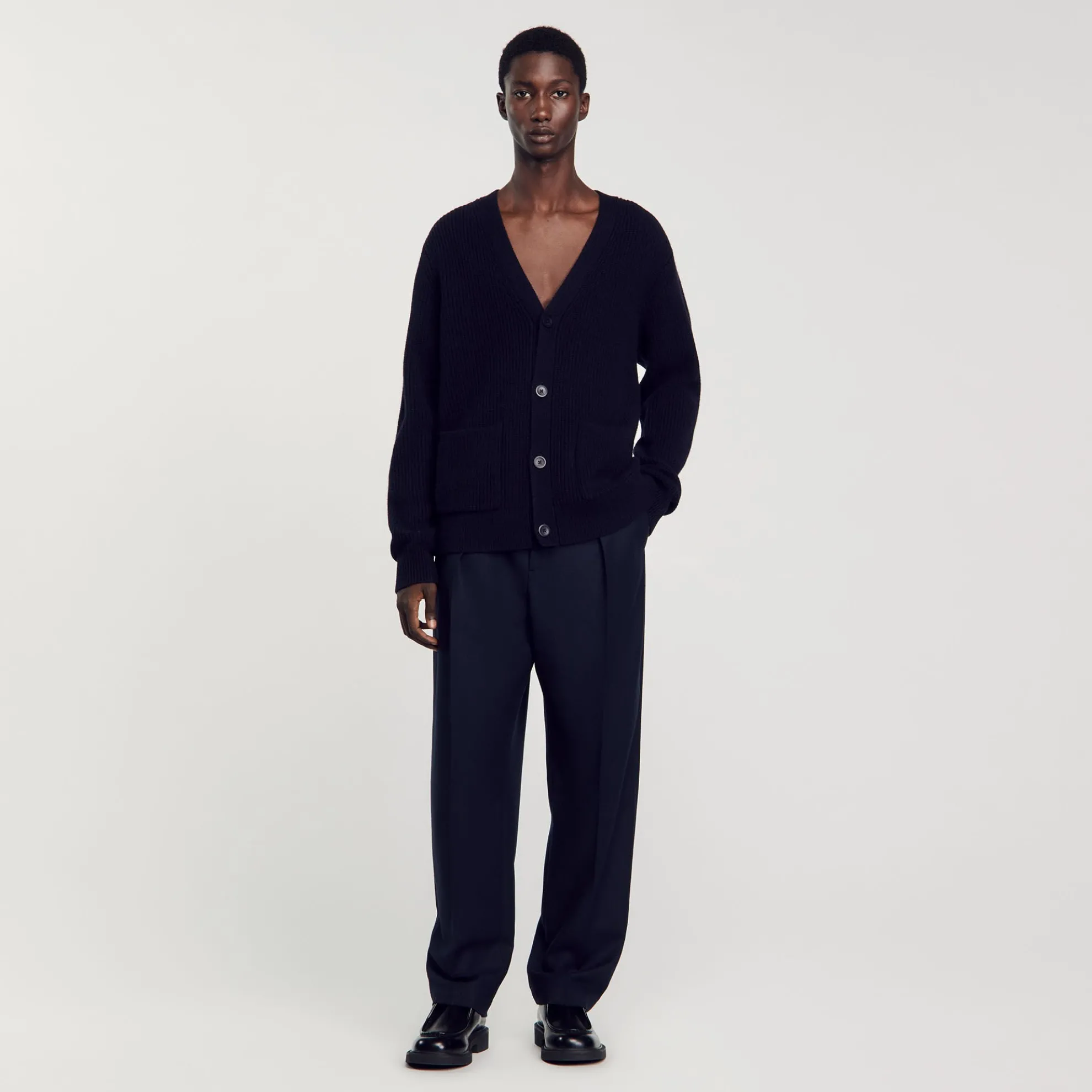 Cardigan Vest Ribgebreid