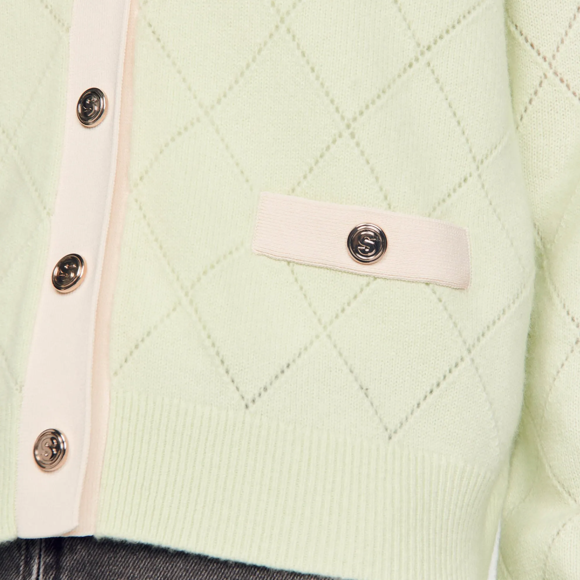 Cardigan Vest Tweekleurig