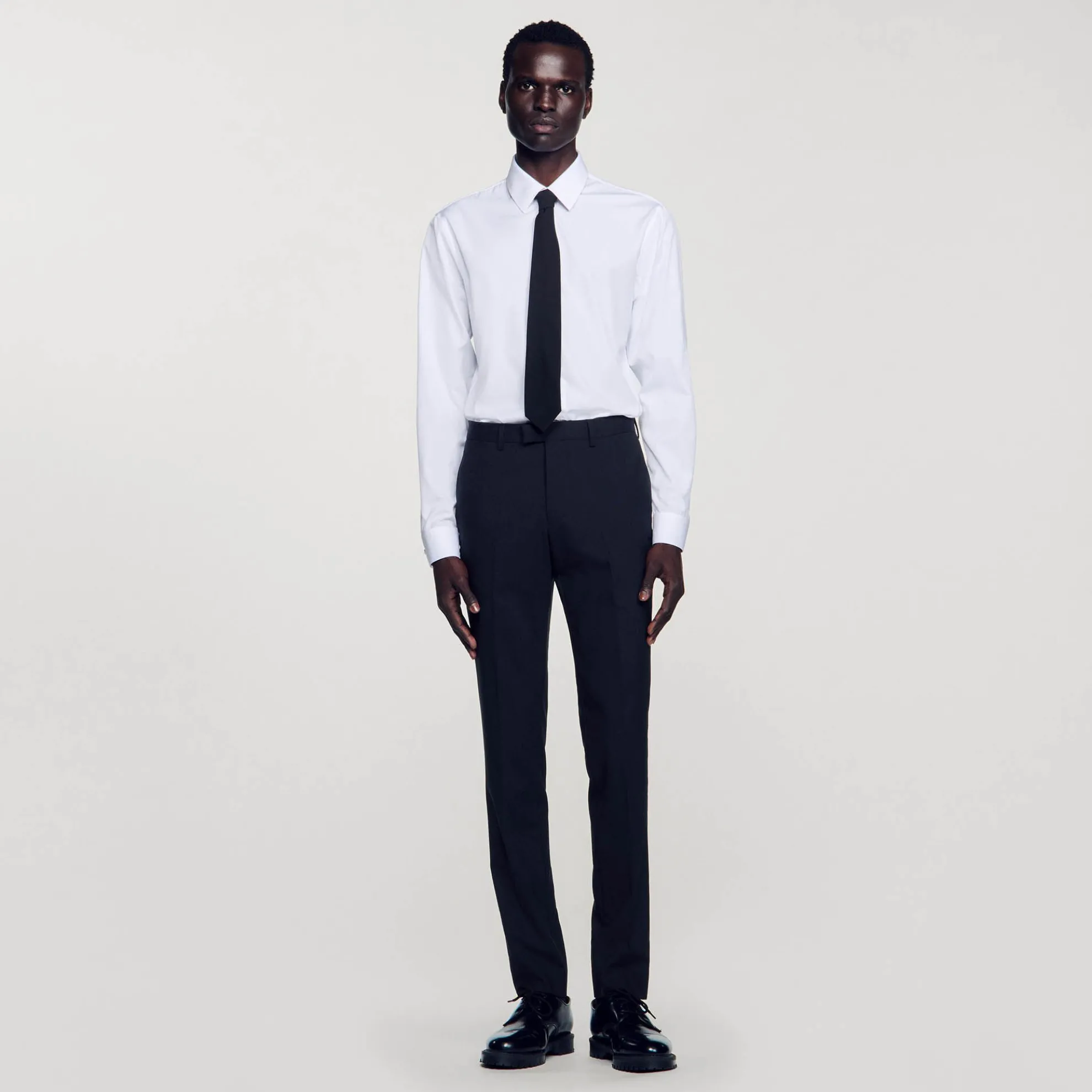 Classic Wool Suit Trousers