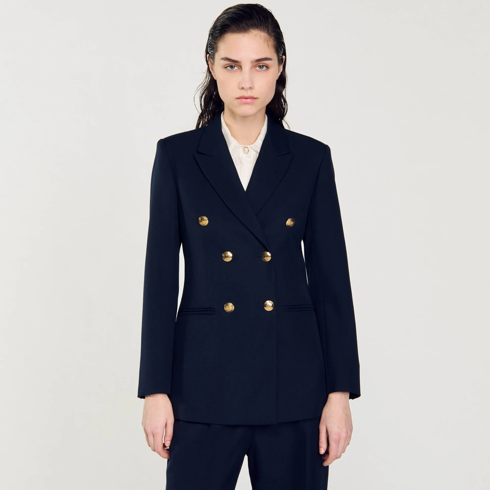 Damesblazer Met Dubbele Knopenrij