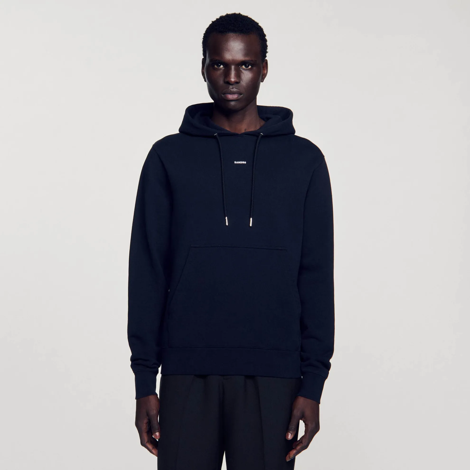 Geborduurde Herenhoody Van Biokatoen