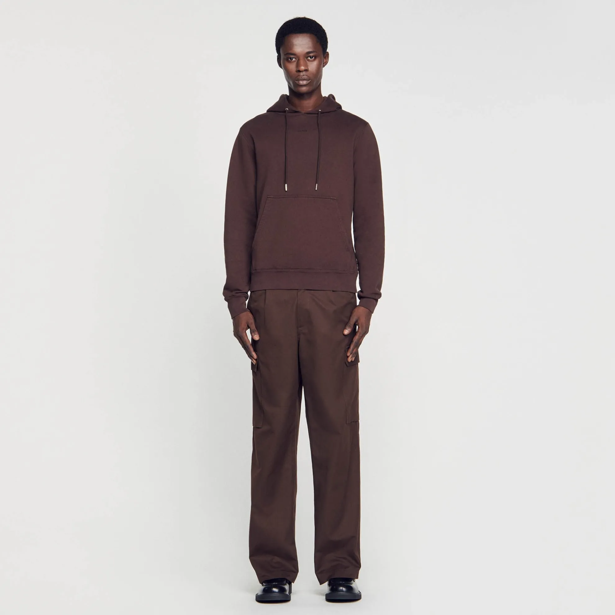 Geborduurde Herenhoody Van Biokatoen