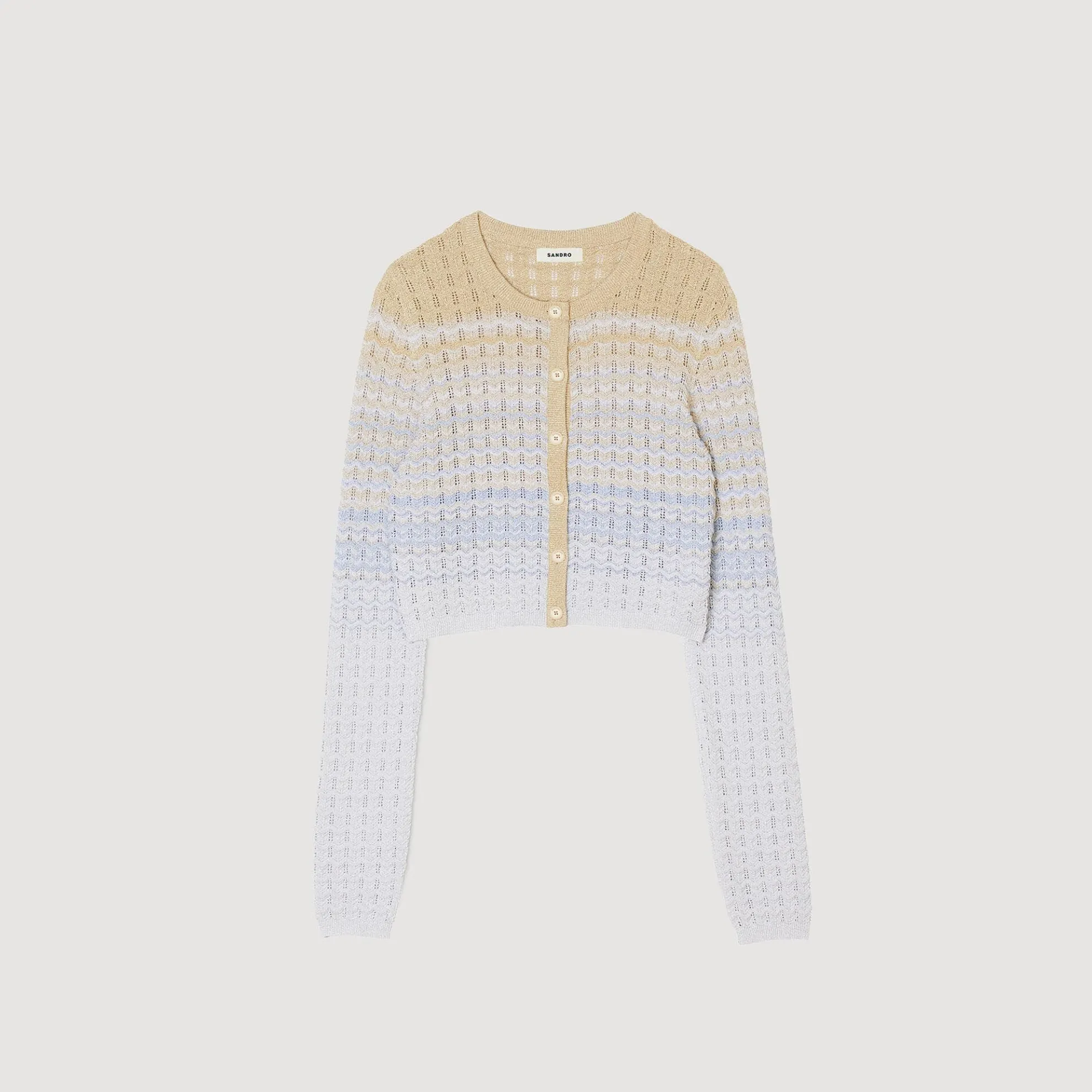 Gebreid Cardigan Vest Met Kleurverloop