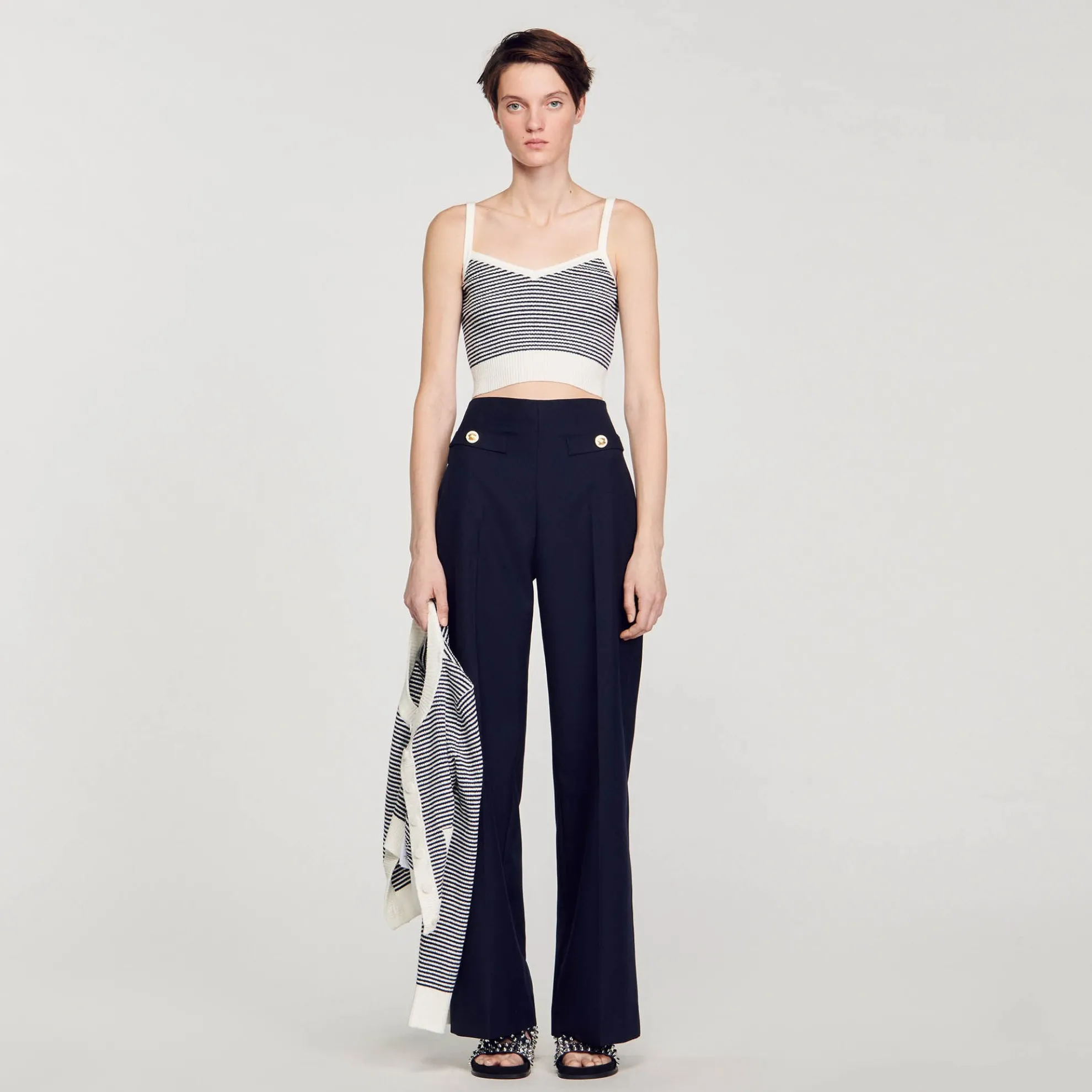 Gebreide Brassière Gestreept