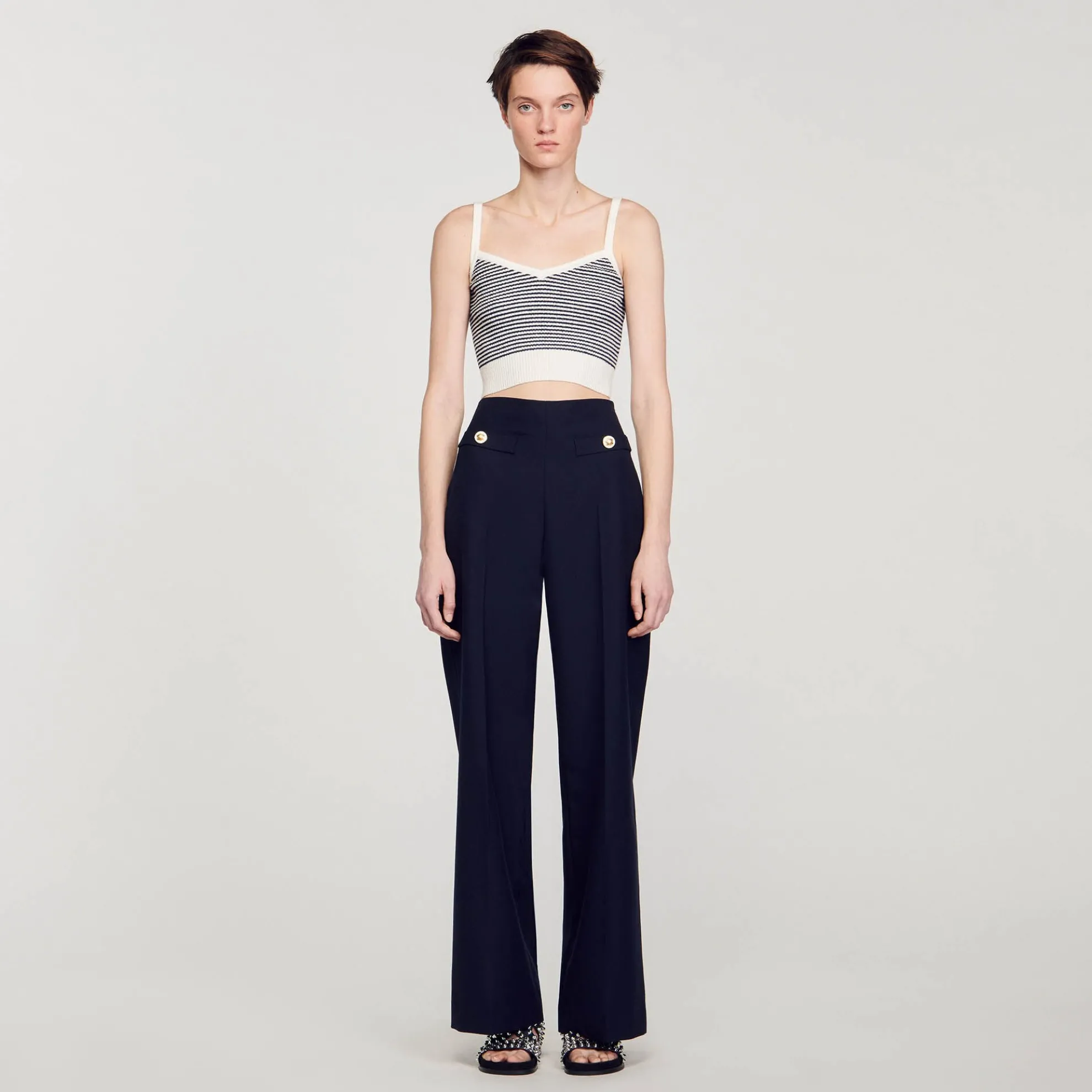 Gebreide Brassière Gestreept