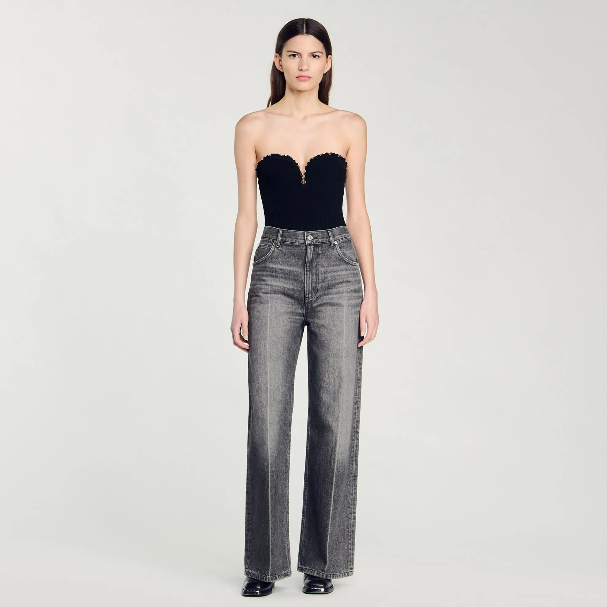 Gebreide Bustier Body