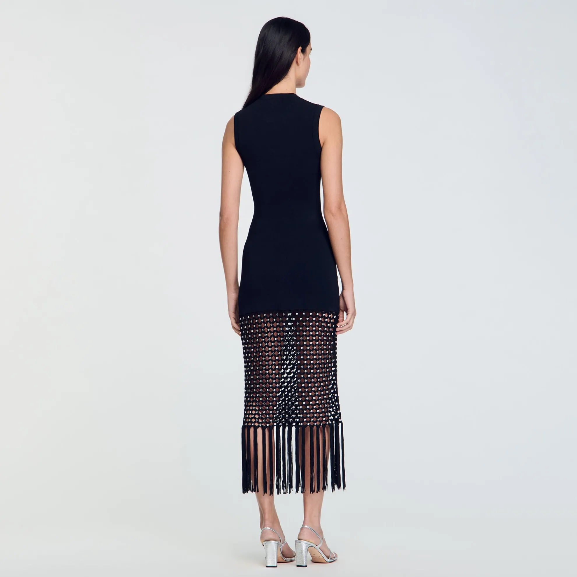 Gebreide Jurk Met Franjes