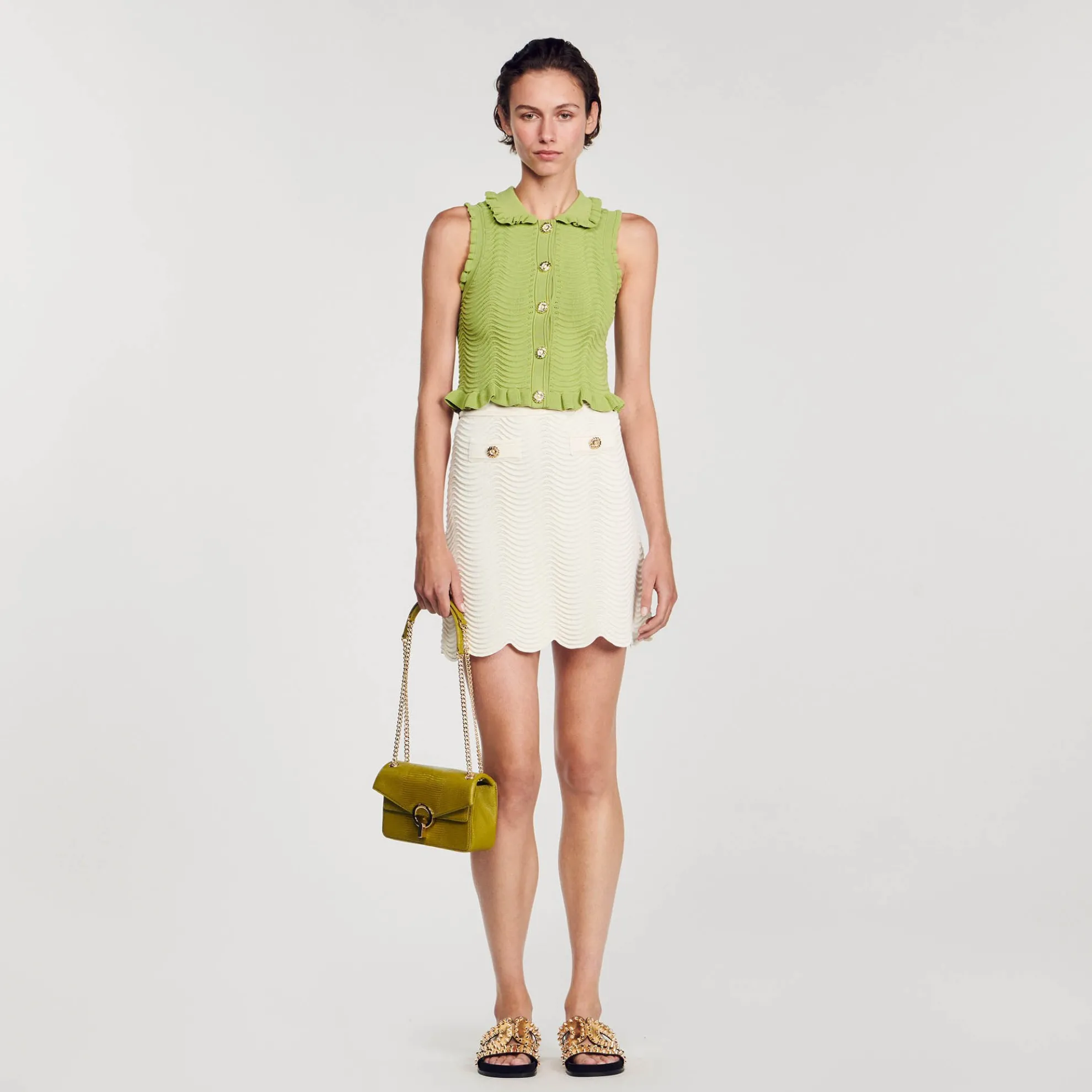 Gebreide Mouwloze Top