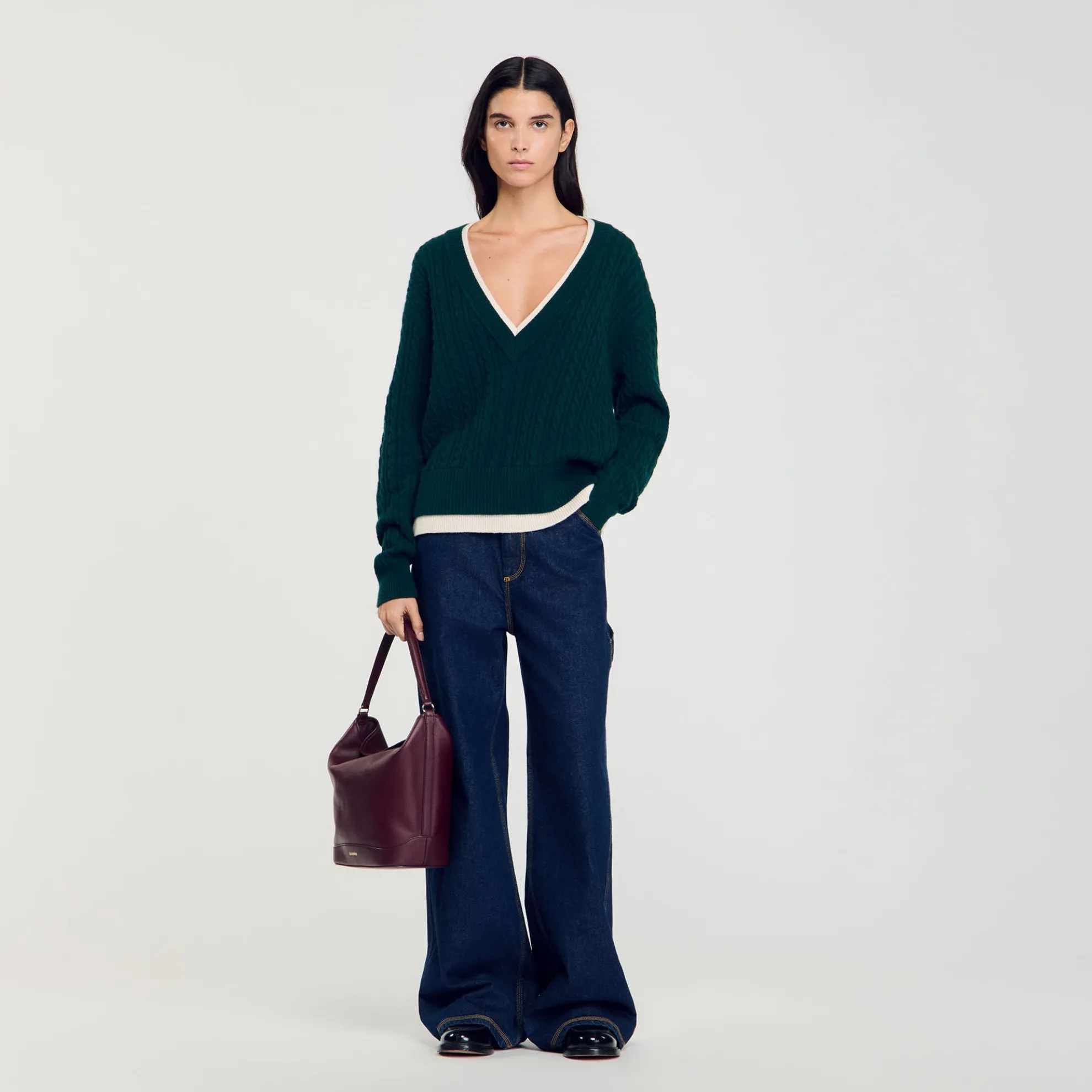 Gebreide Trui Met Trompe L'œil