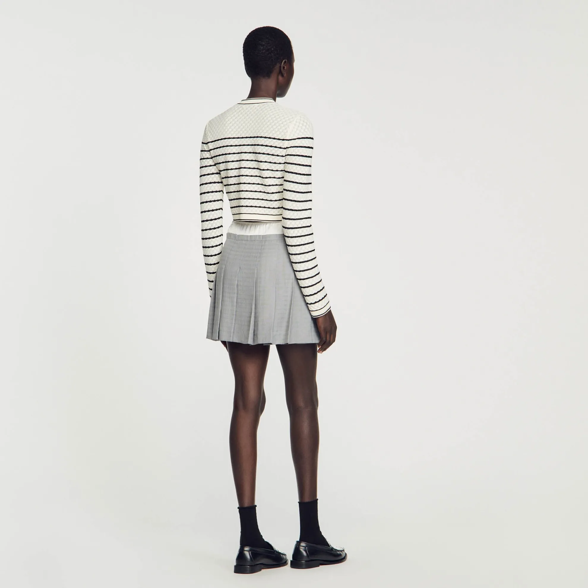 Gestreepte Korte Cardicoat