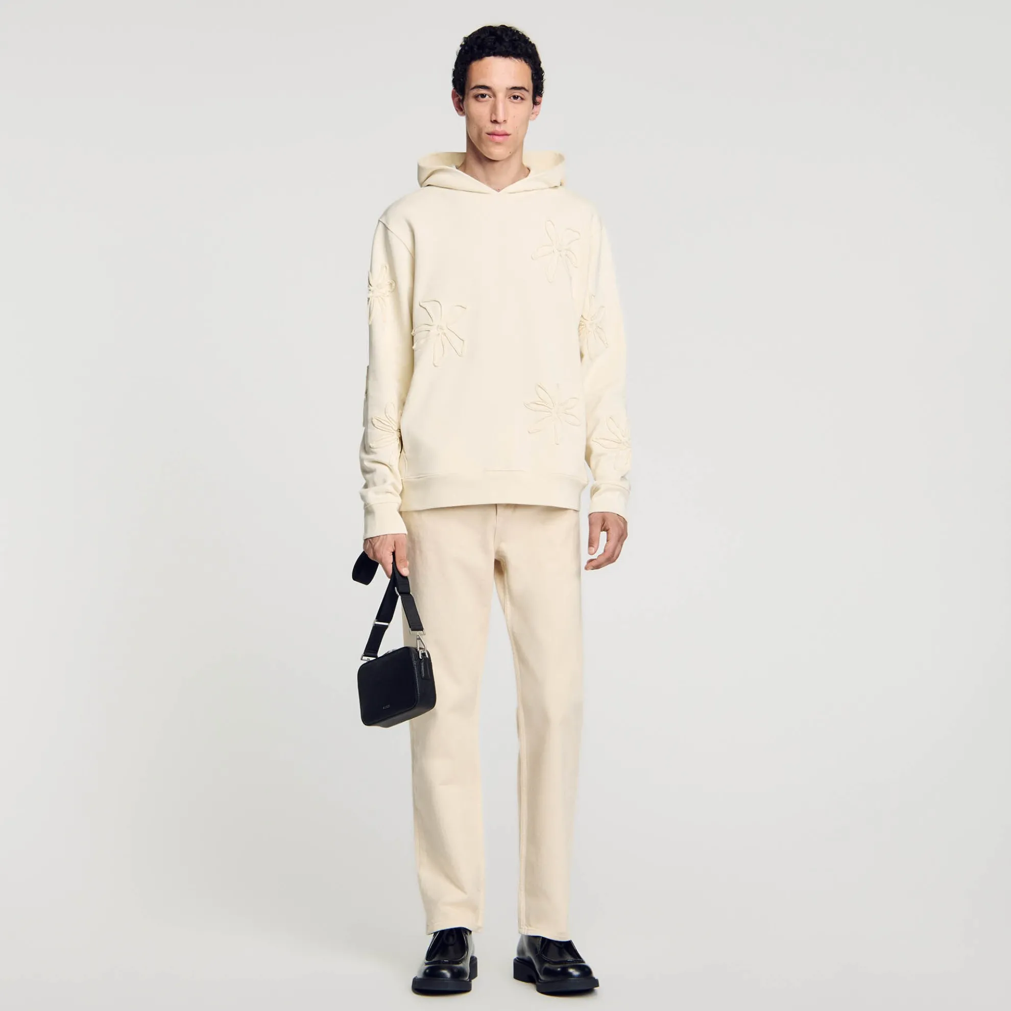 Hoodie Met Capuchon Bloemmotief