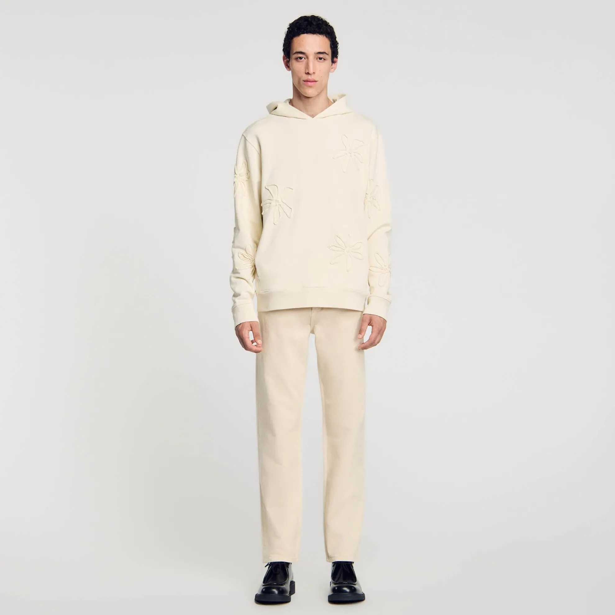 Hoodie Met Capuchon Bloemmotief