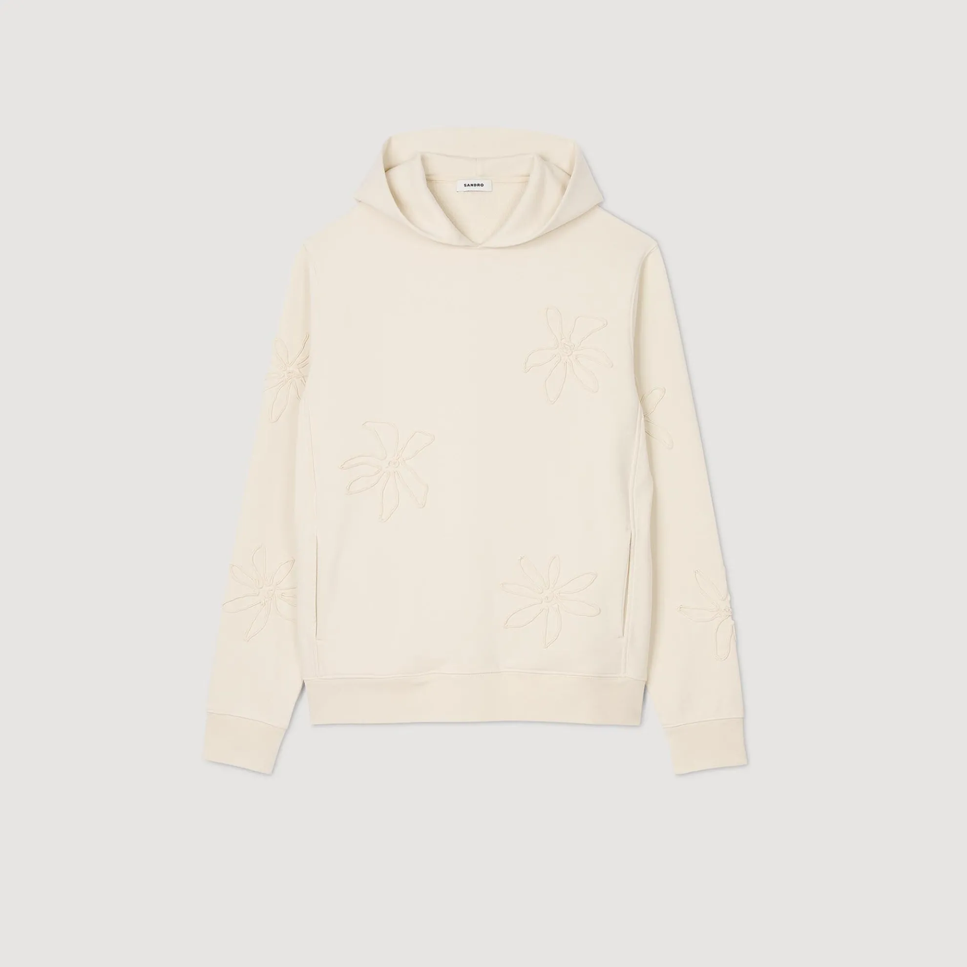 Hoodie Met Capuchon Bloemmotief