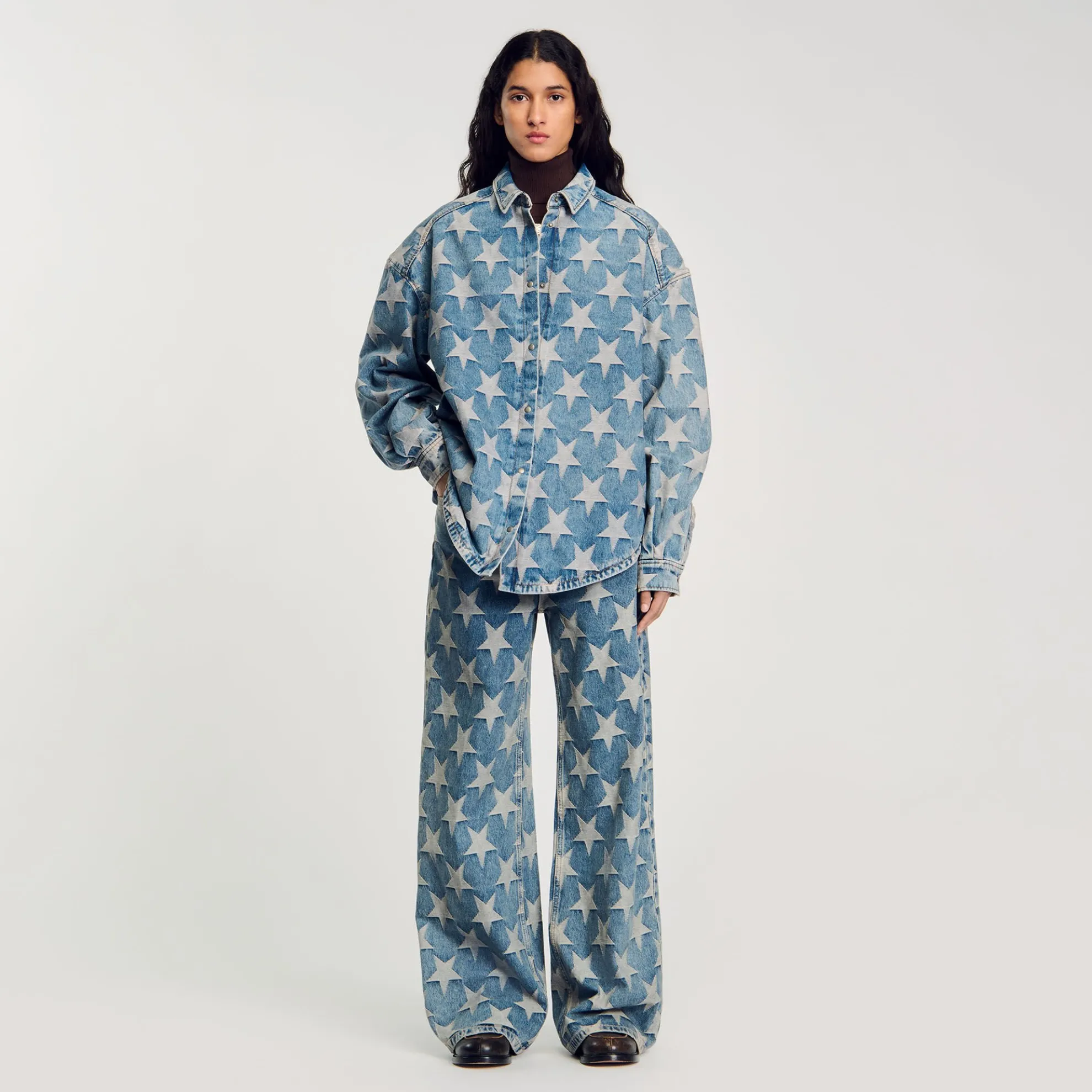 Jack Overshirt Denim Sterren