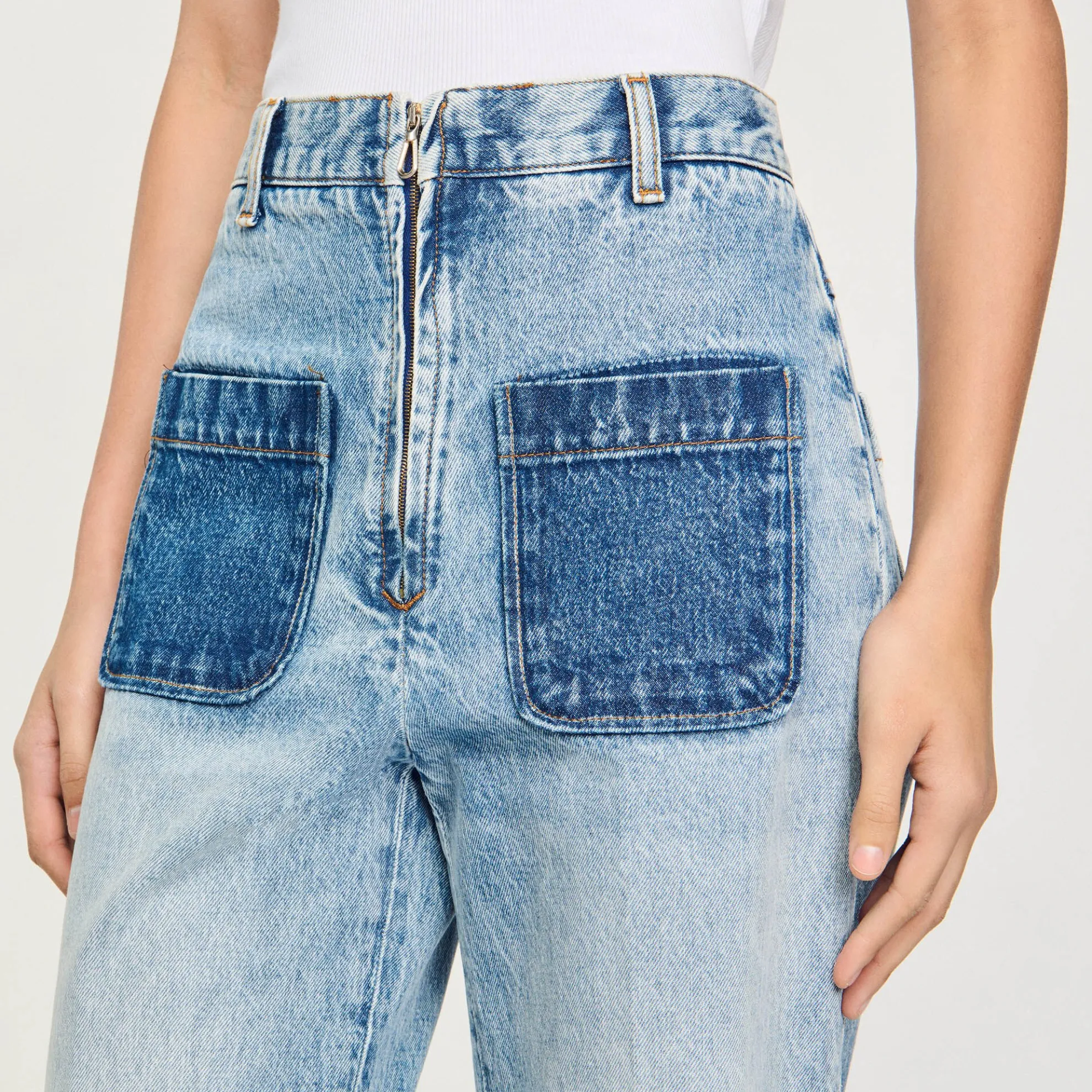 Jeans Met Hoge Taille