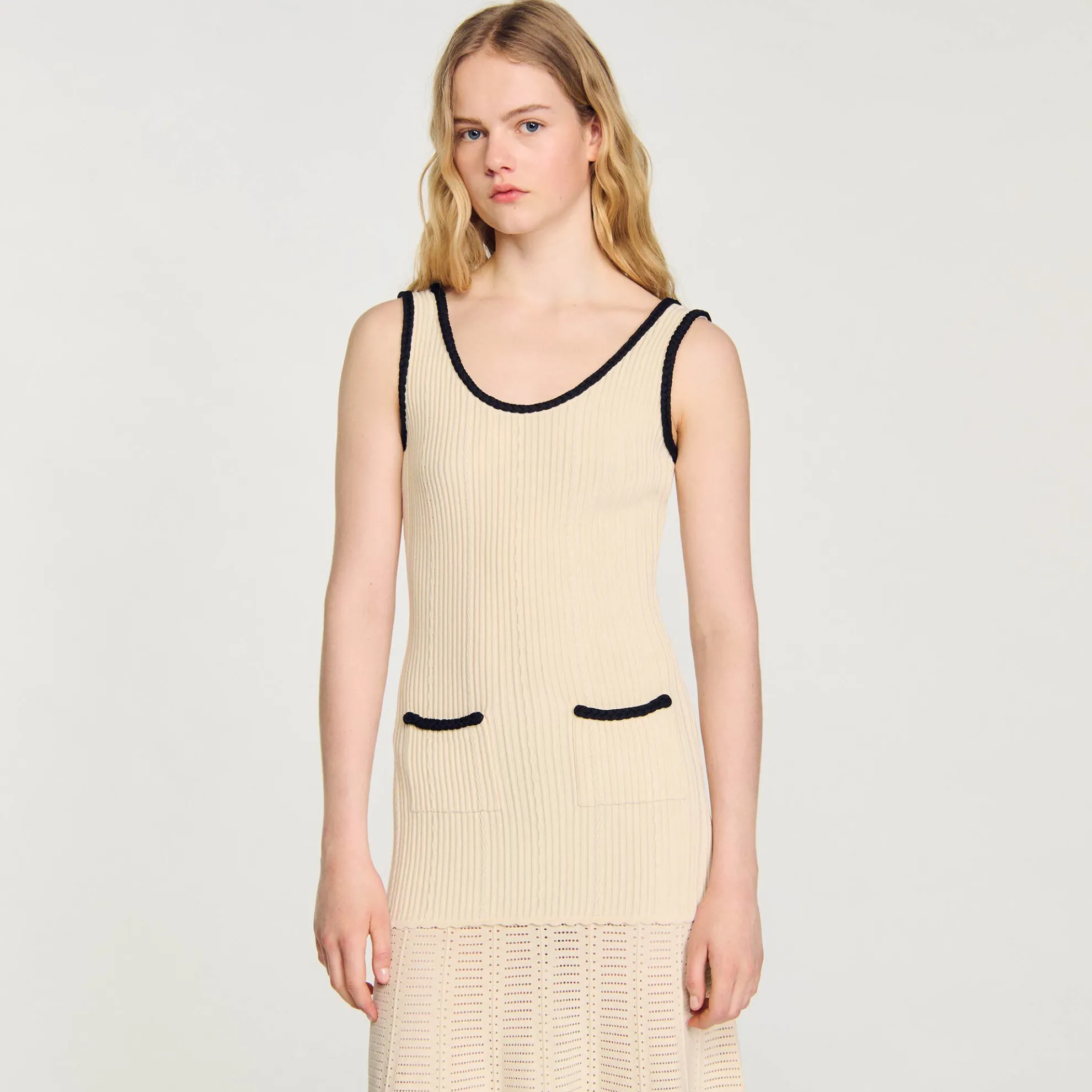 Jurk Pointillé Gebreid