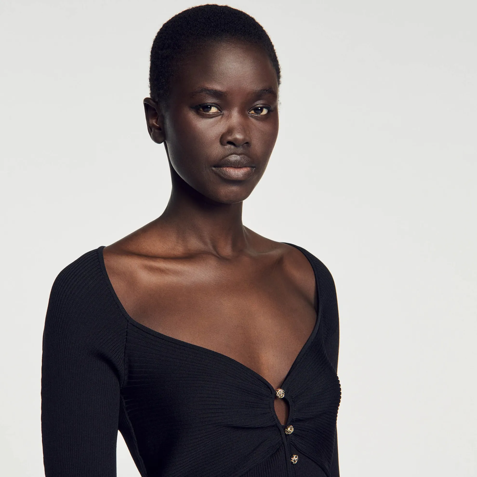 Kort Vest Met Ribbels