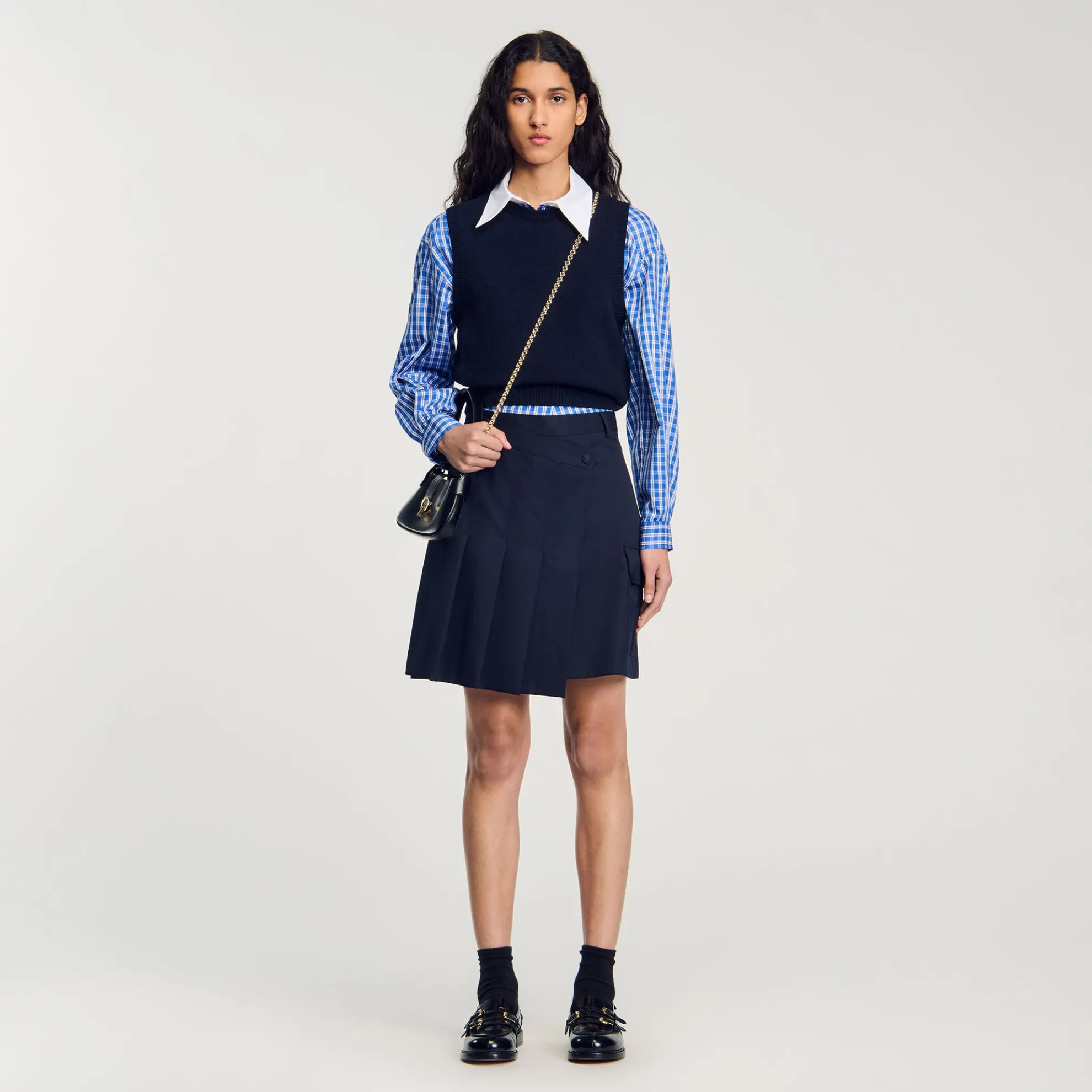 Korte Asymmetrische Plooirok