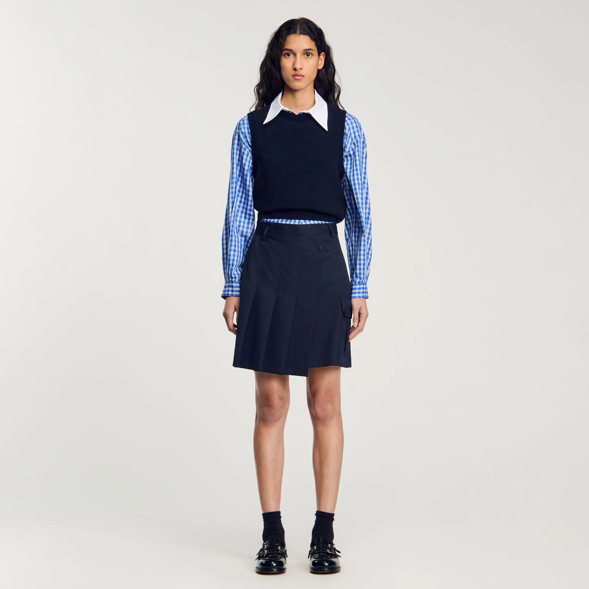 Korte Asymmetrische Plooirok