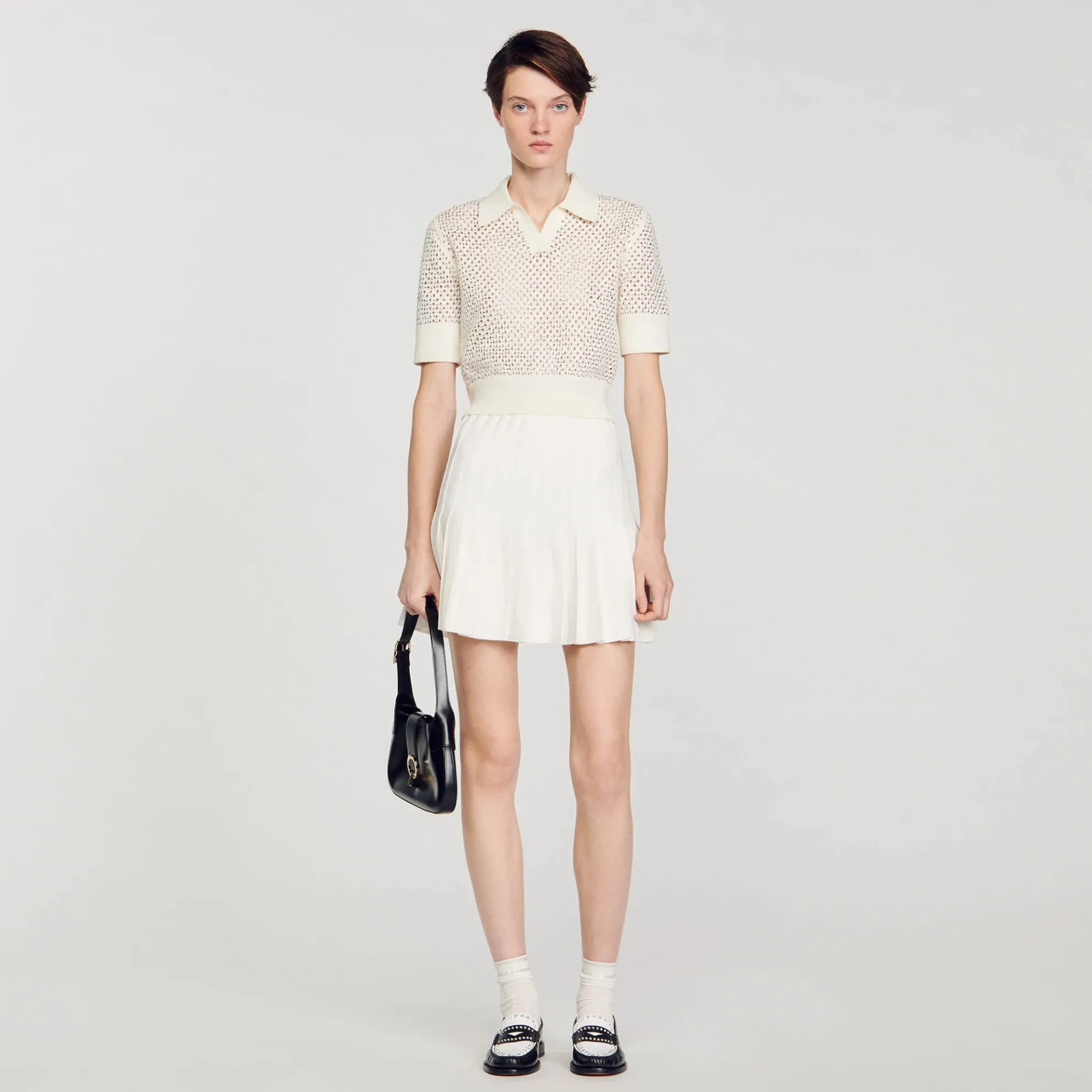 Korte Gebreide Polotrui