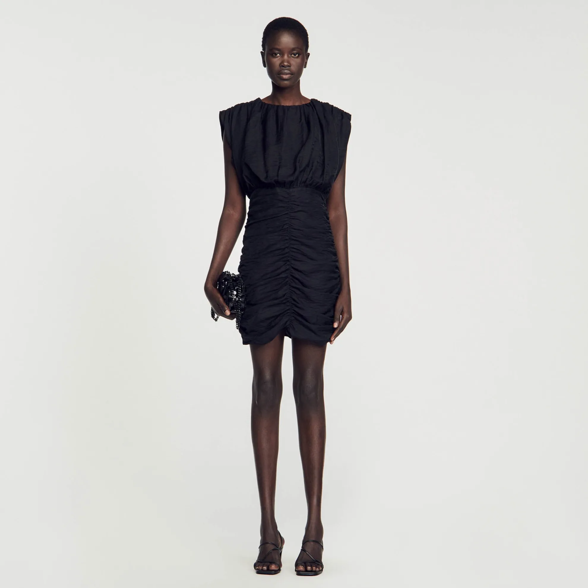 Korte Gedrapeerde Jurk