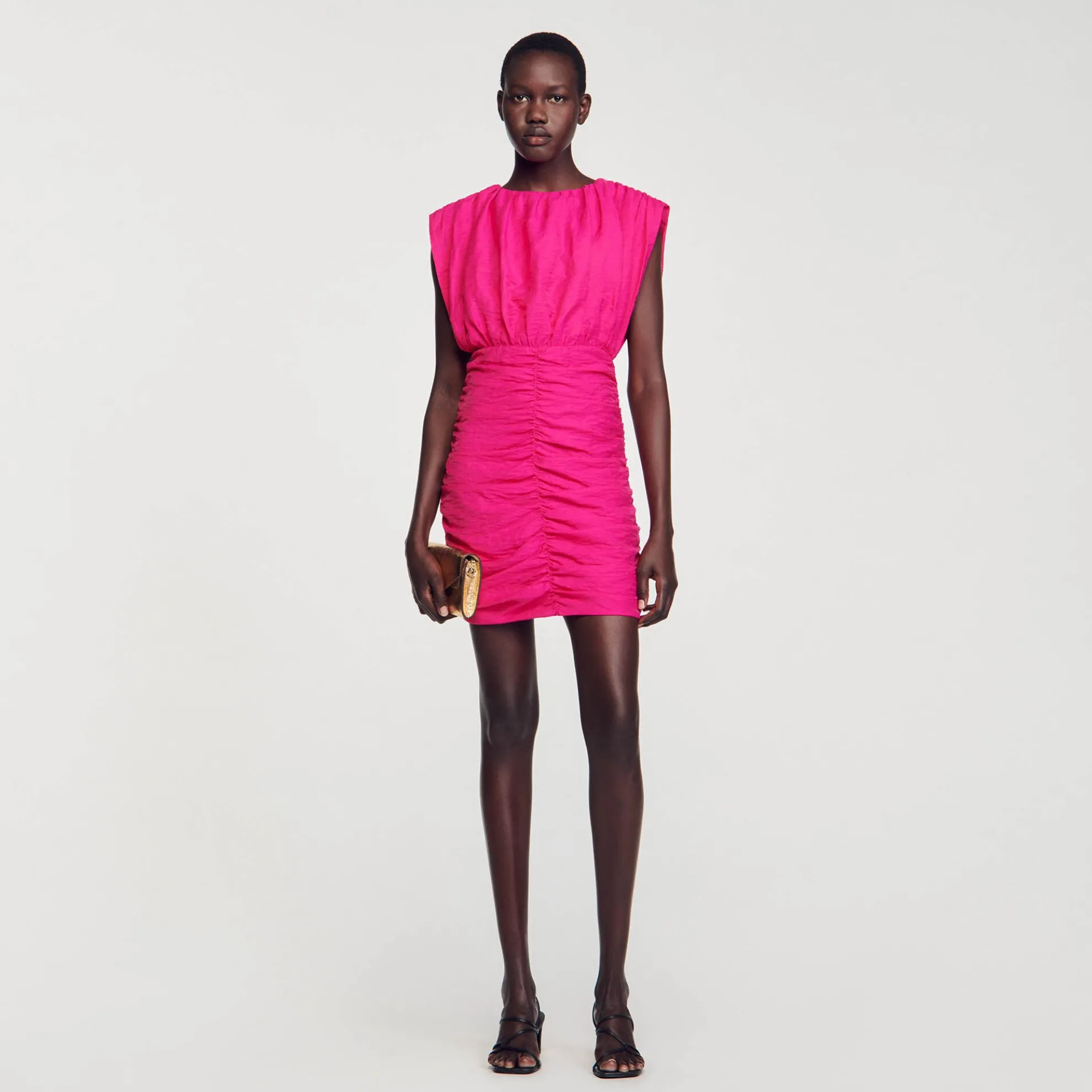 Korte Gedrapeerde Jurk