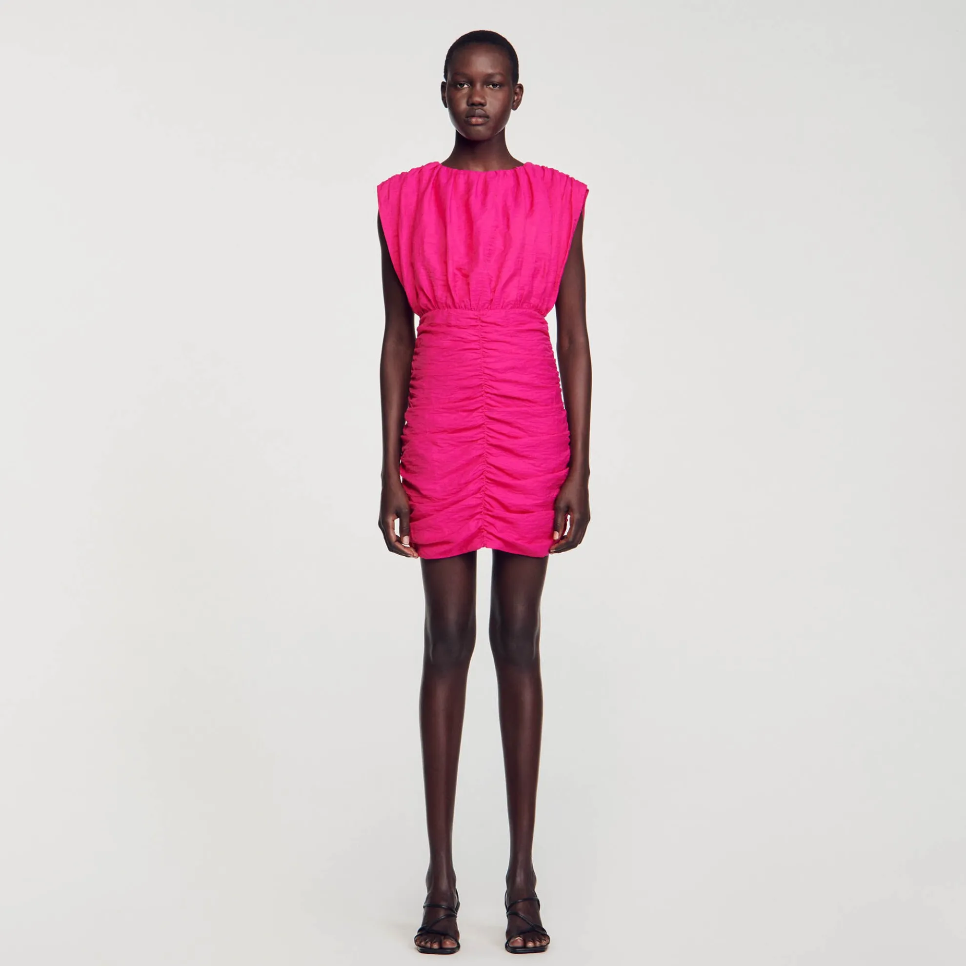 Korte Gedrapeerde Jurk