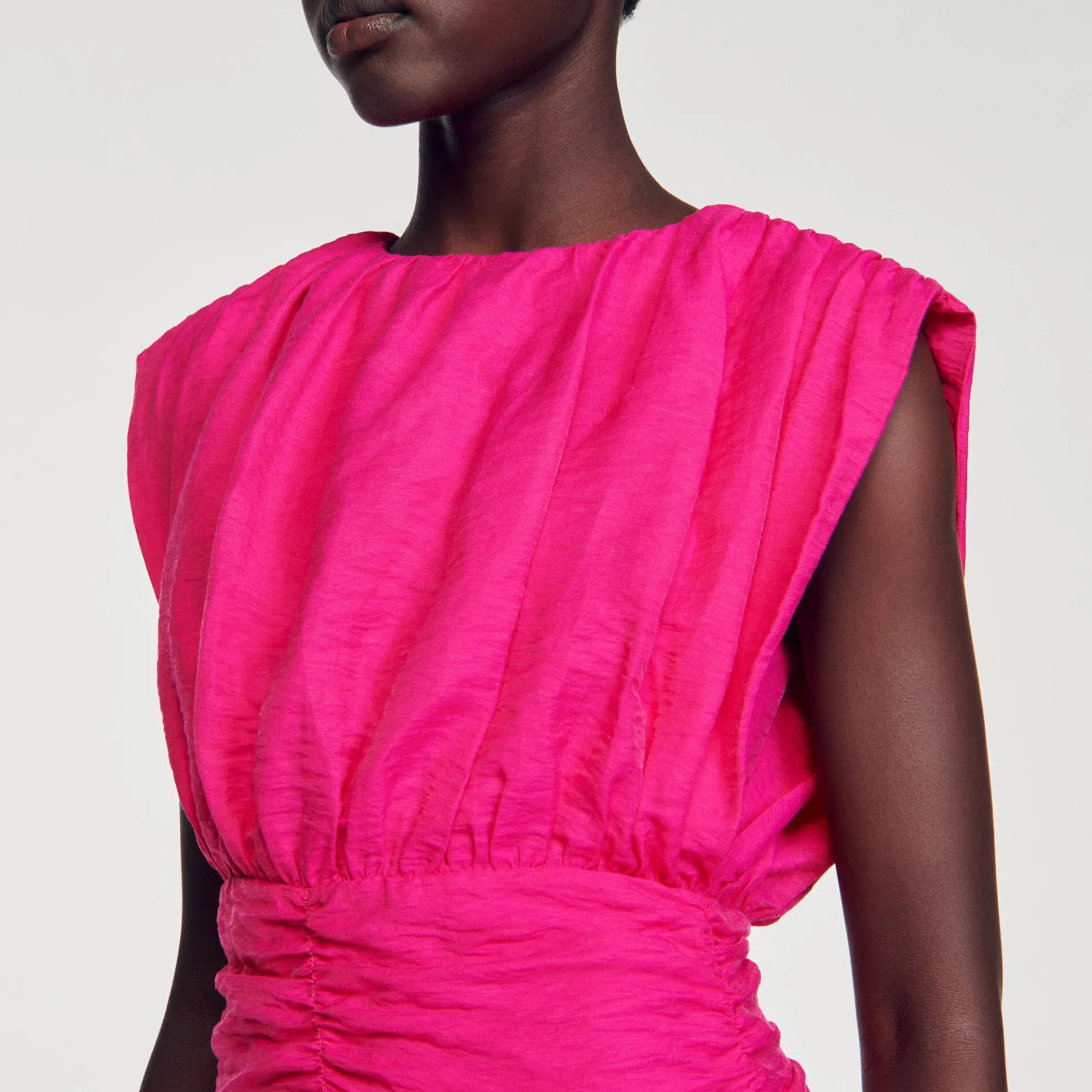 Korte Gedrapeerde Jurk