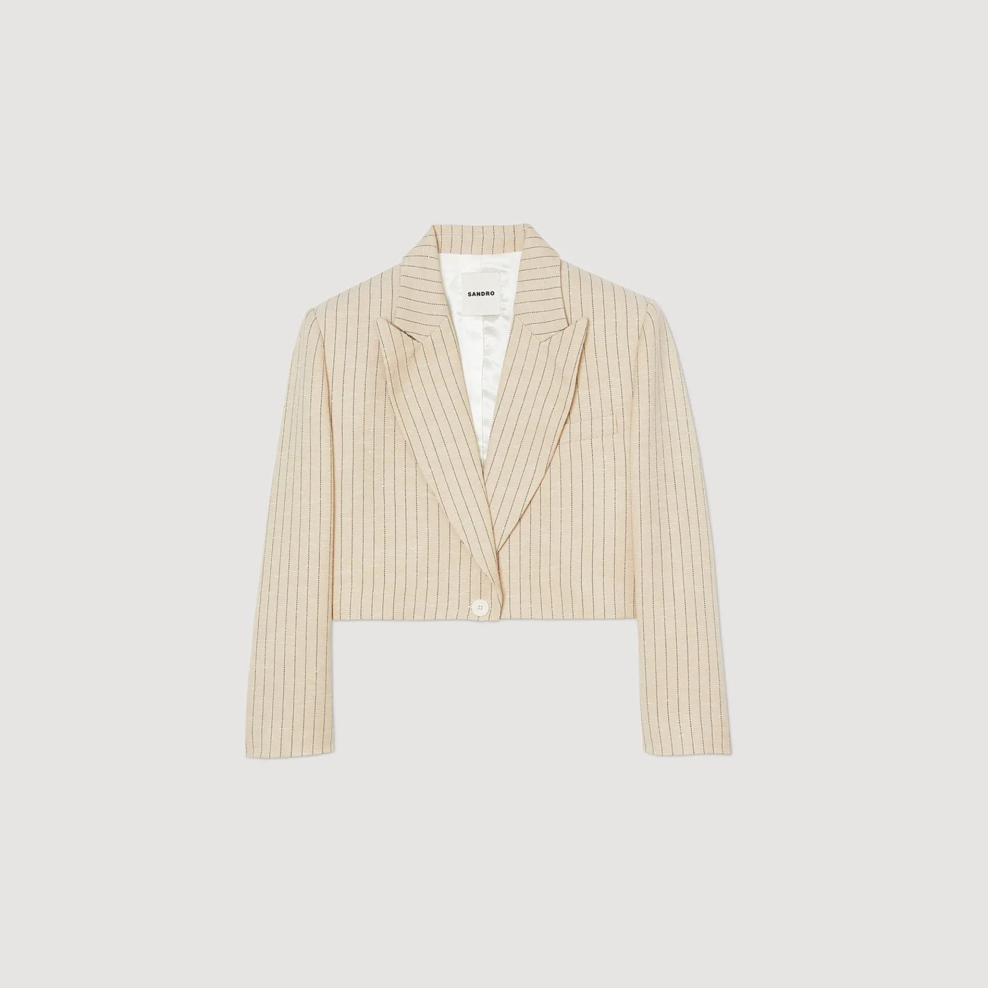 Korte Gestreepte Blazer