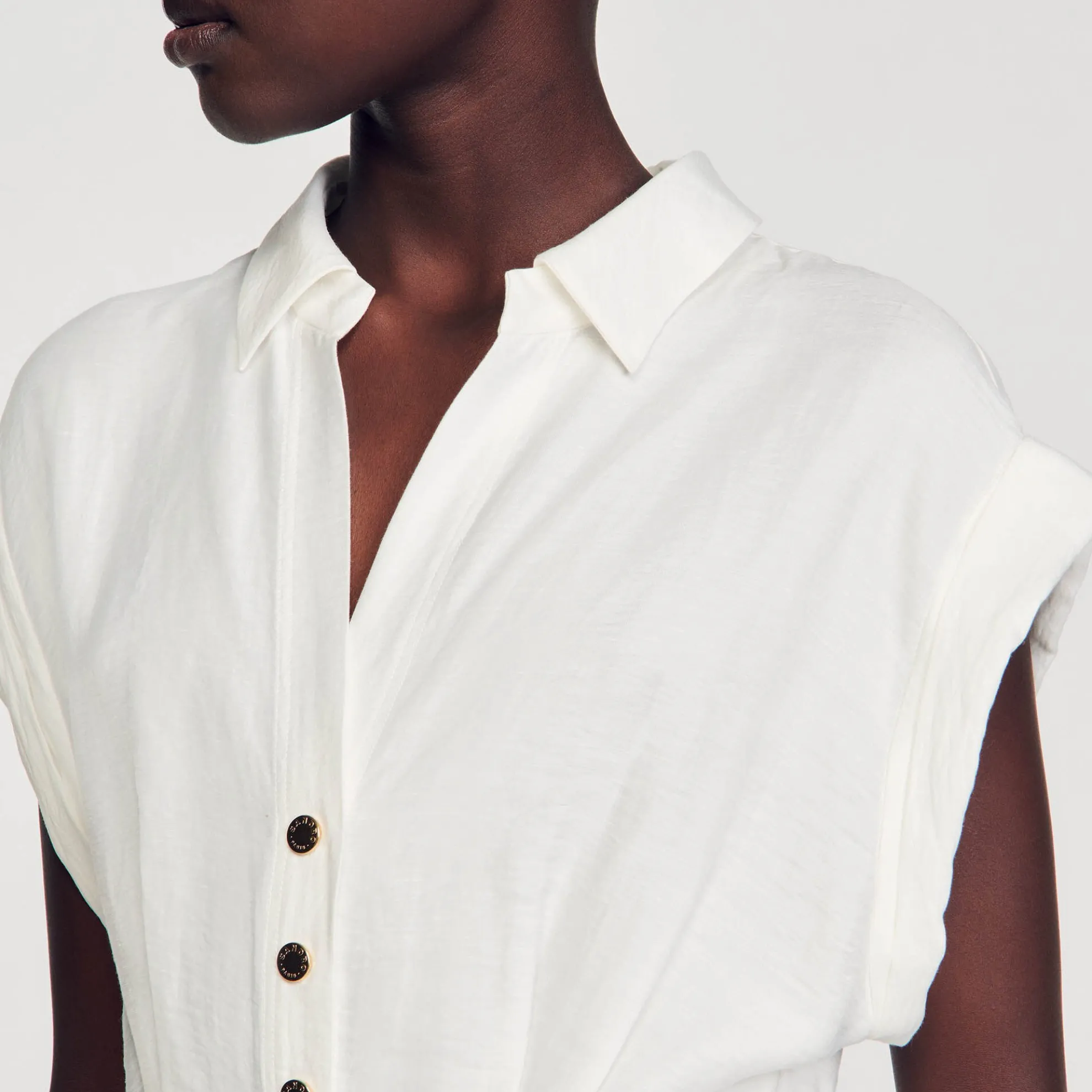 Korte Jurk Gedrapeerd