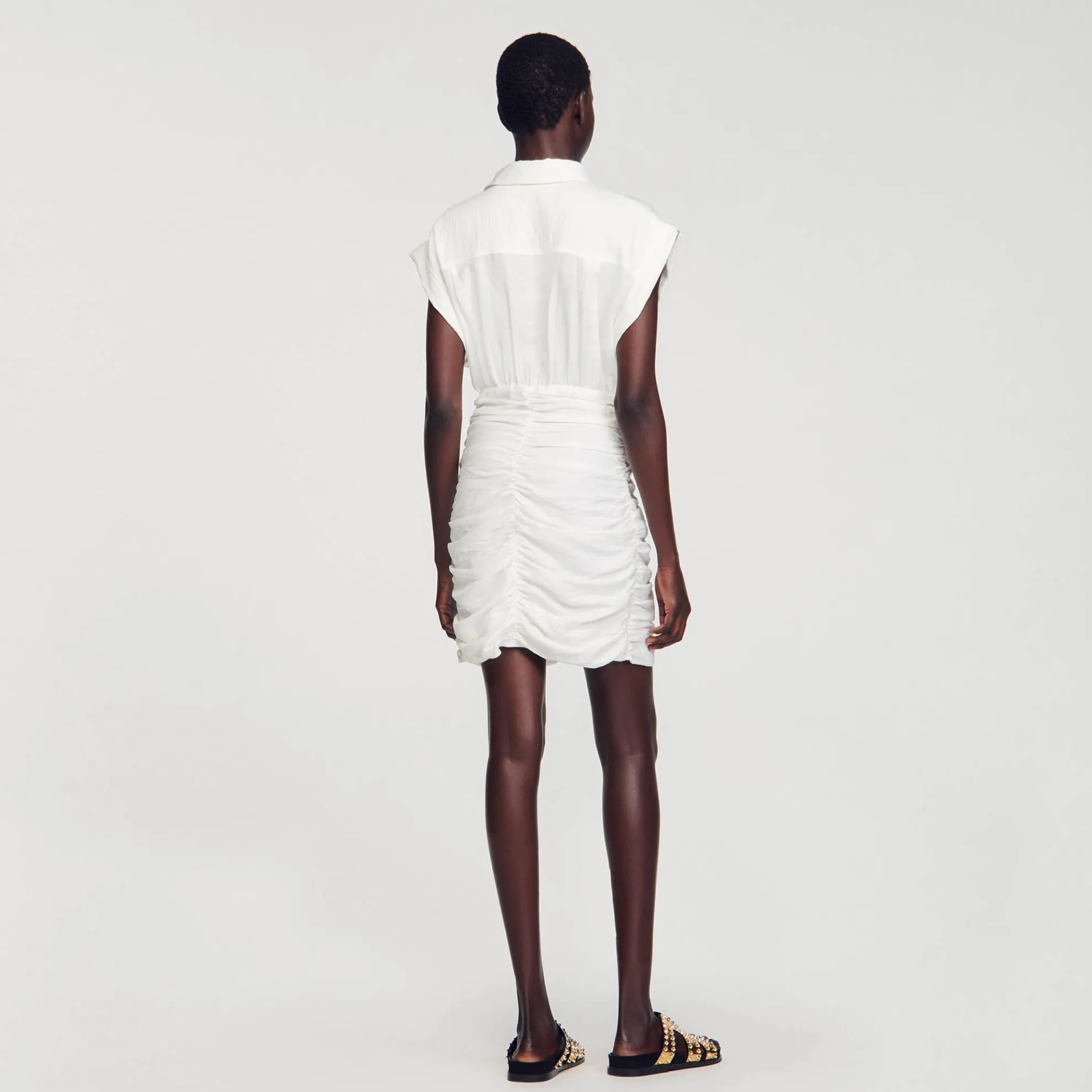 Korte Jurk Gedrapeerd