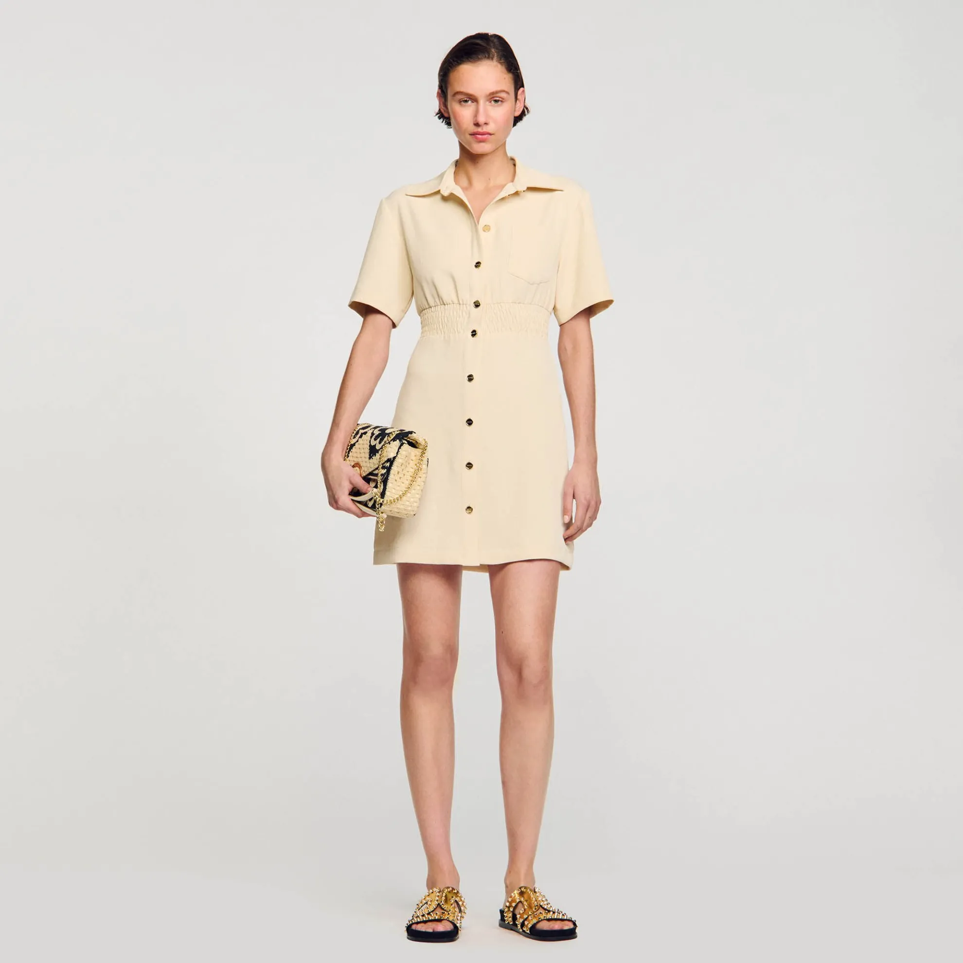 Korte Jurk Met Knoopsluiting