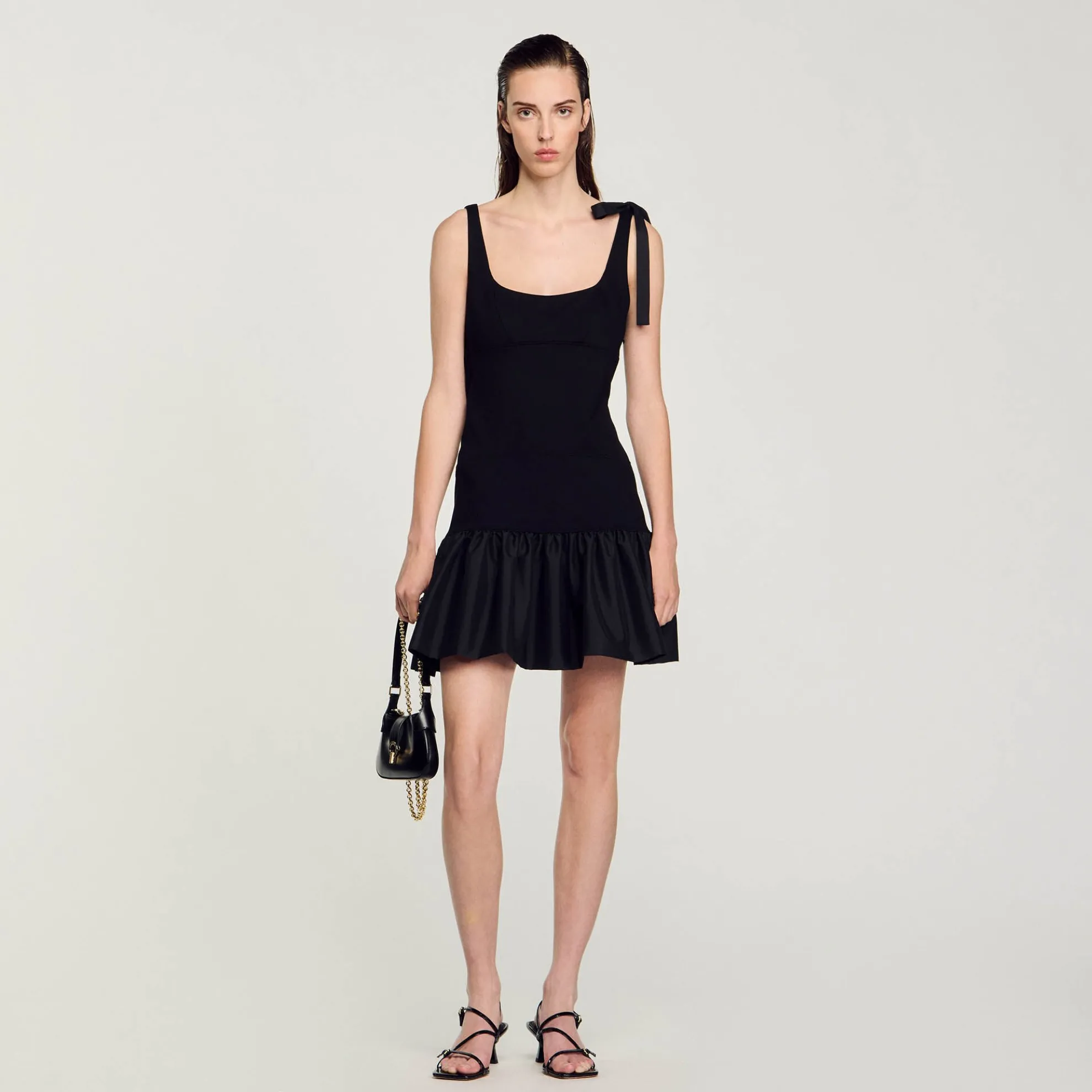 Korte Jurk Van 2 Stoffen