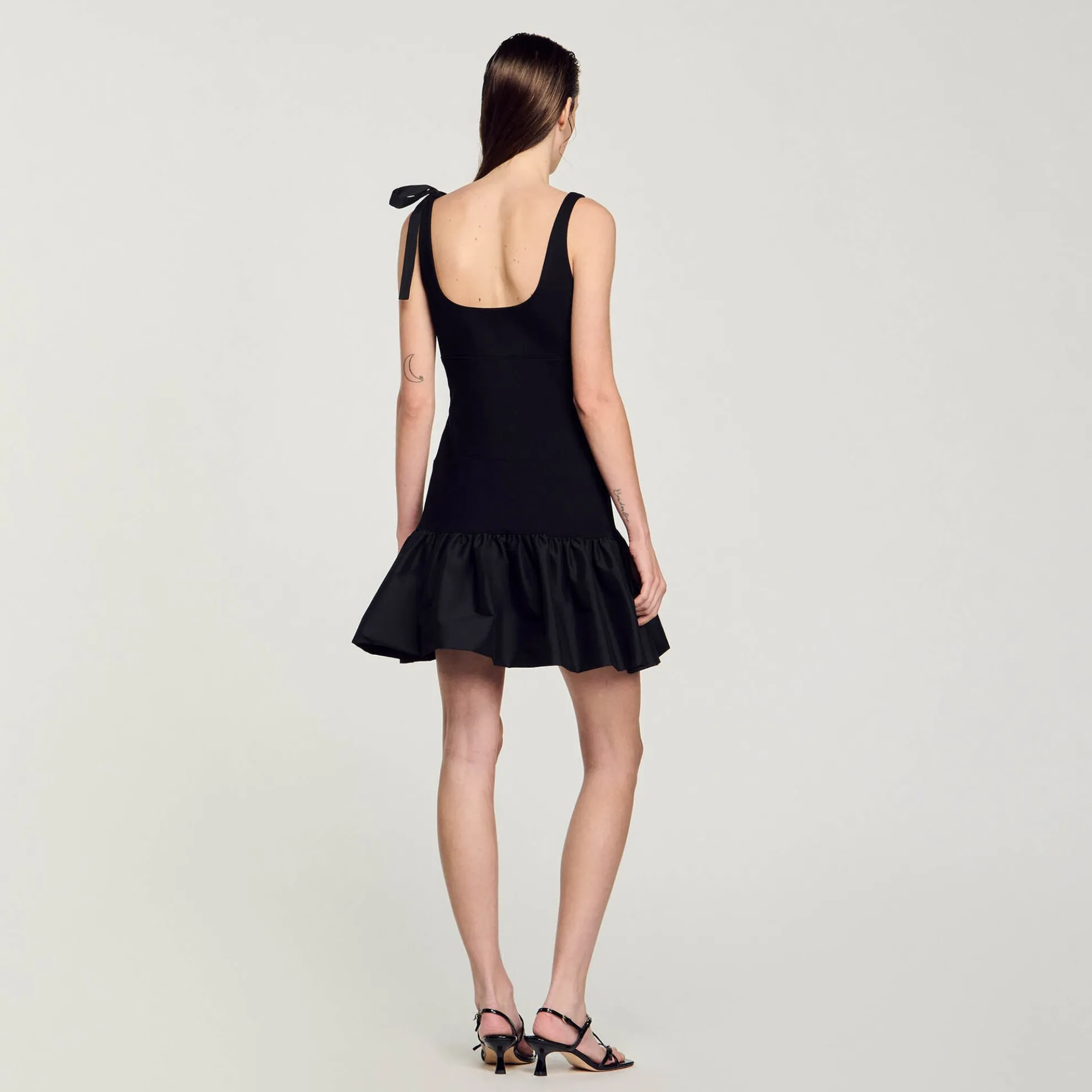 Korte Jurk Van 2 Stoffen