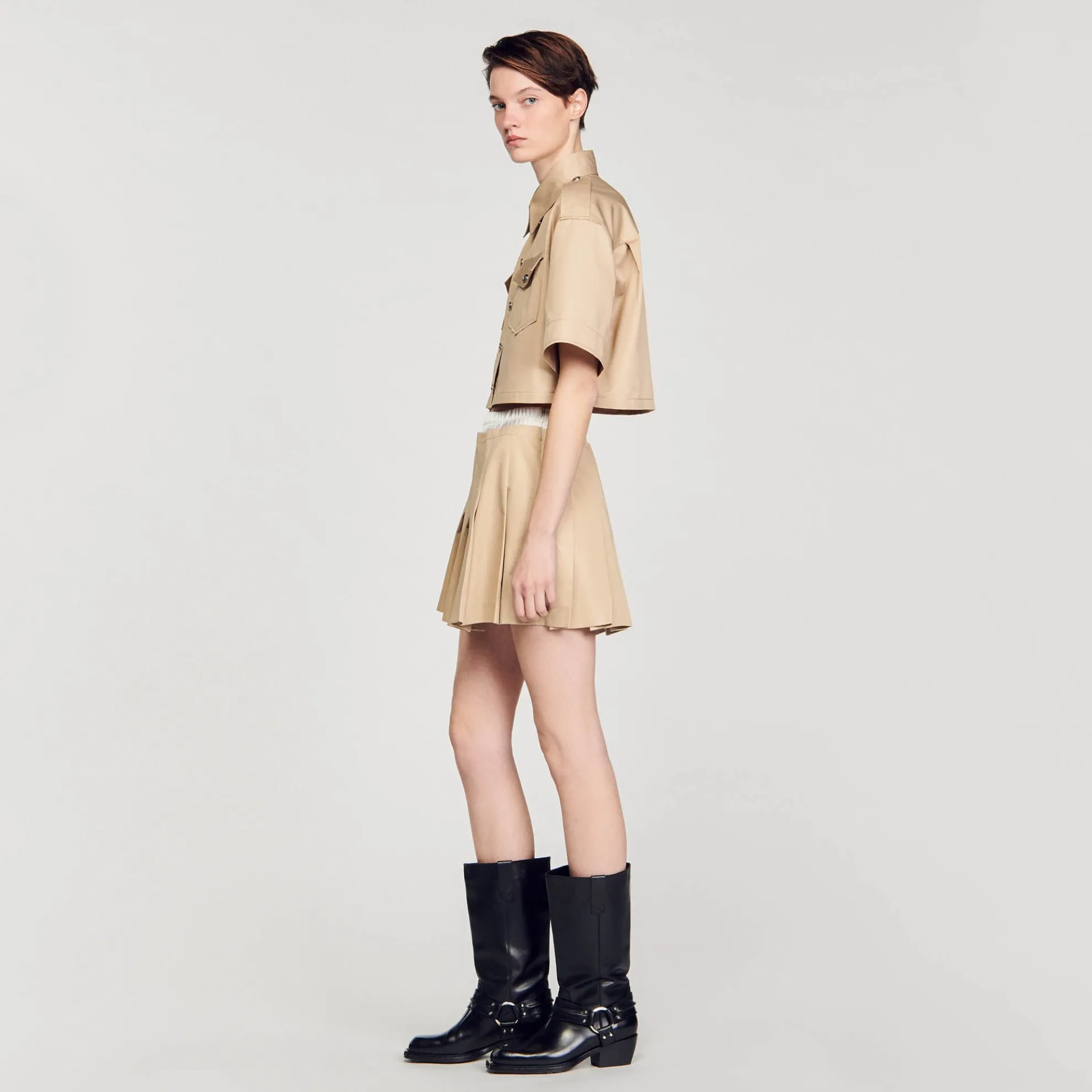 Korte Overhemdblouse Officier