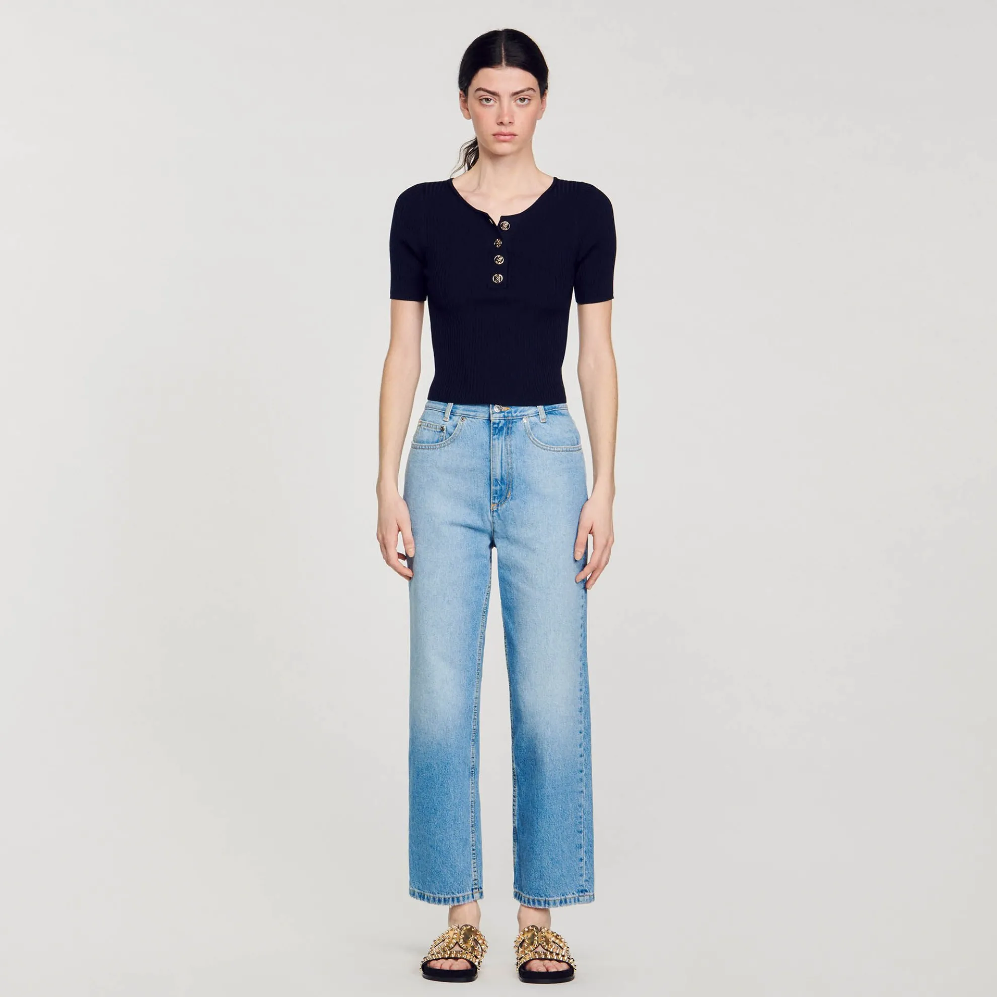 Korte Ribgebreide Trui